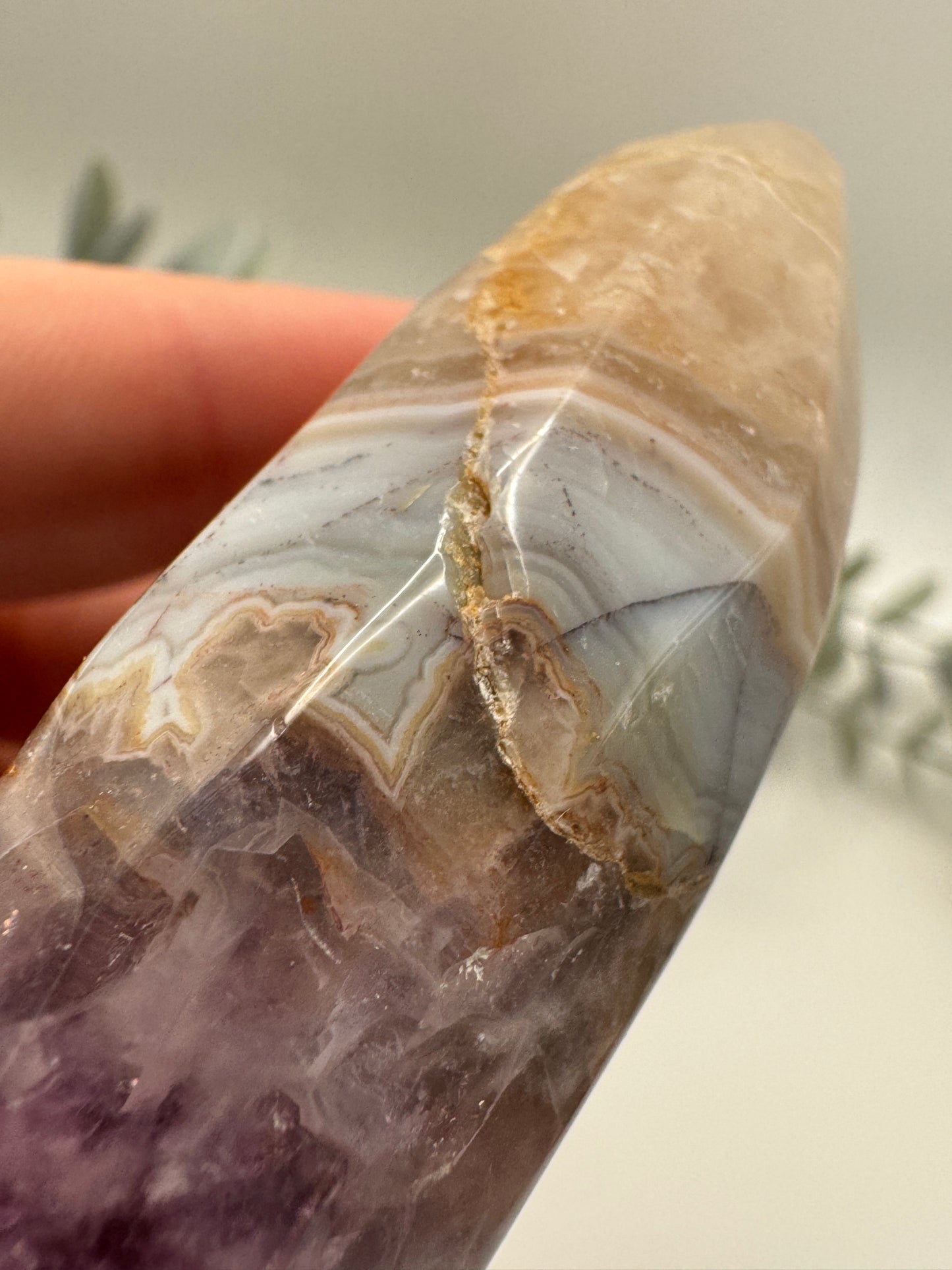 Amethyst Agate Teardrop/Freeform