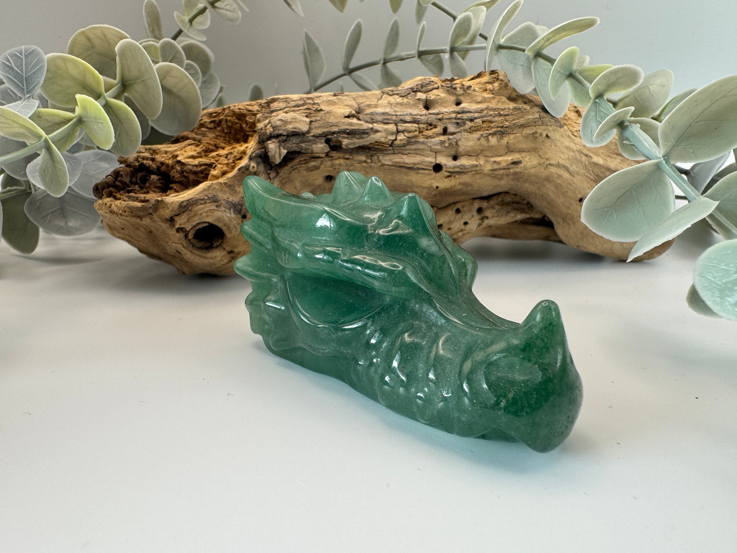 Green Aventurine Dragon Head