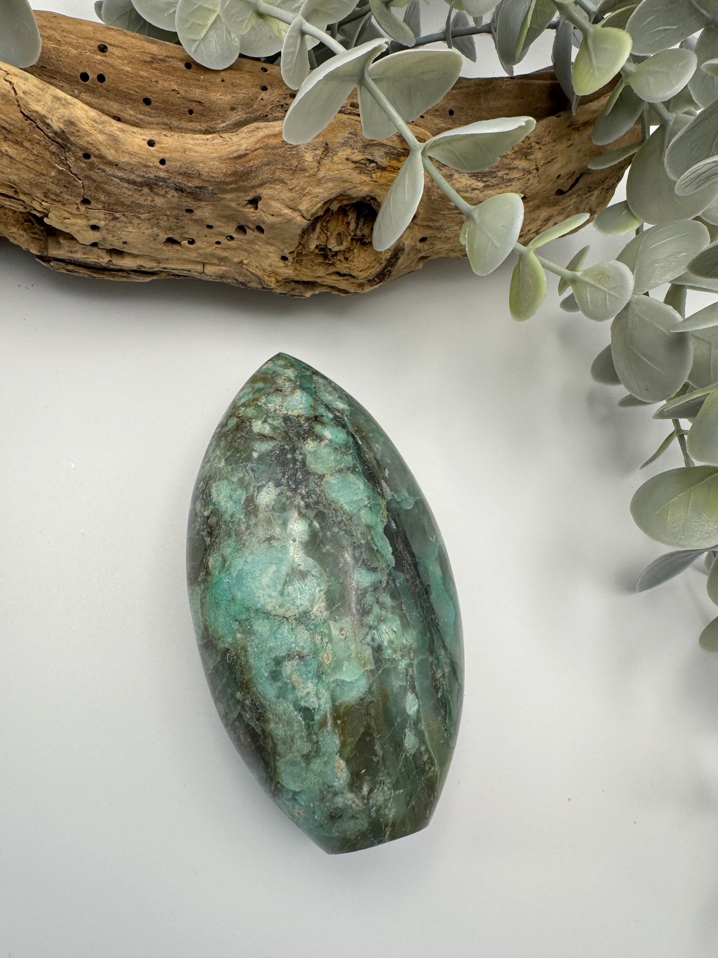 Turquoise with Quartz Freeform