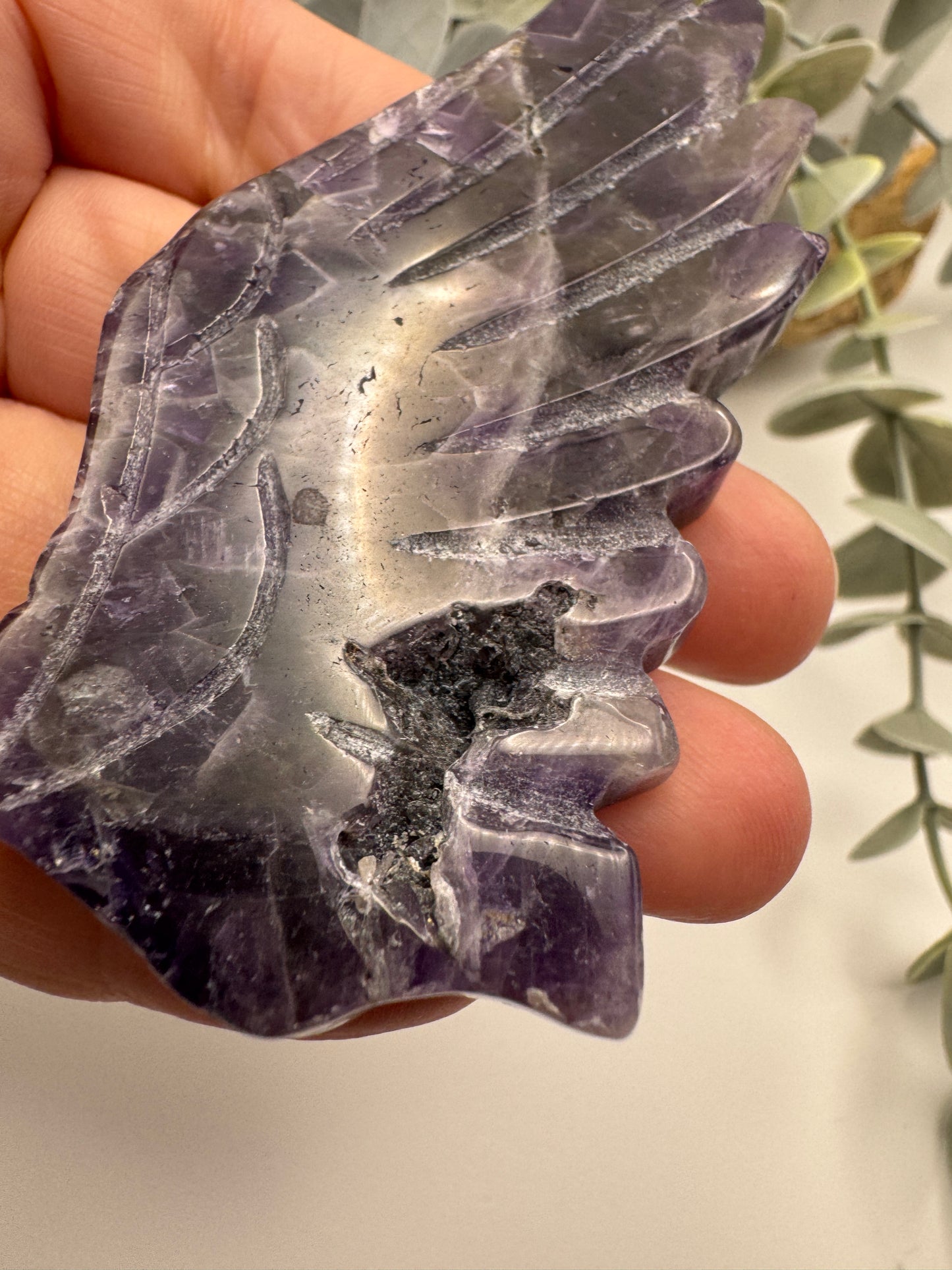 Amethyst Wings on Unicorn Stand