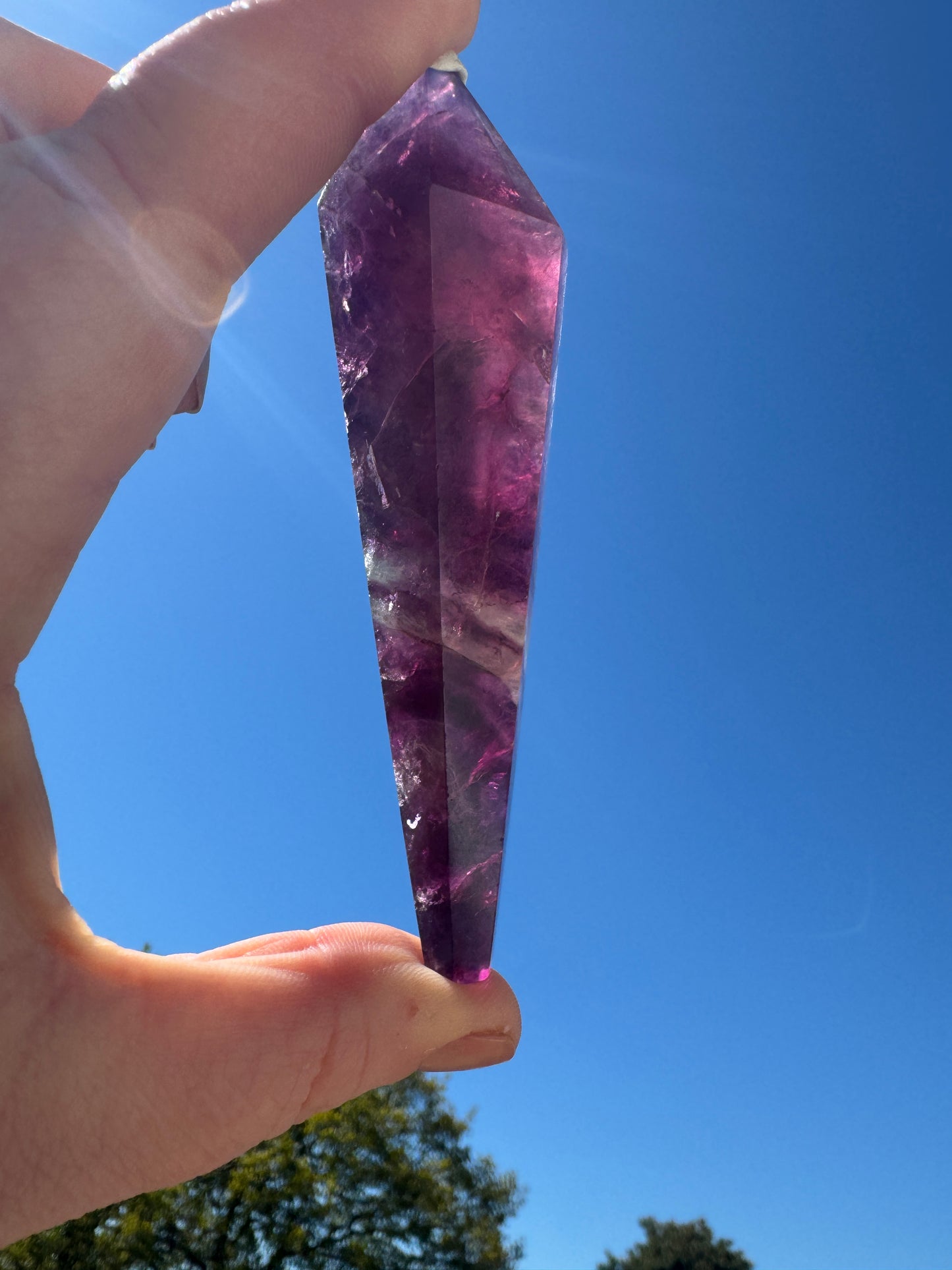 Fluorite Wand with Stand