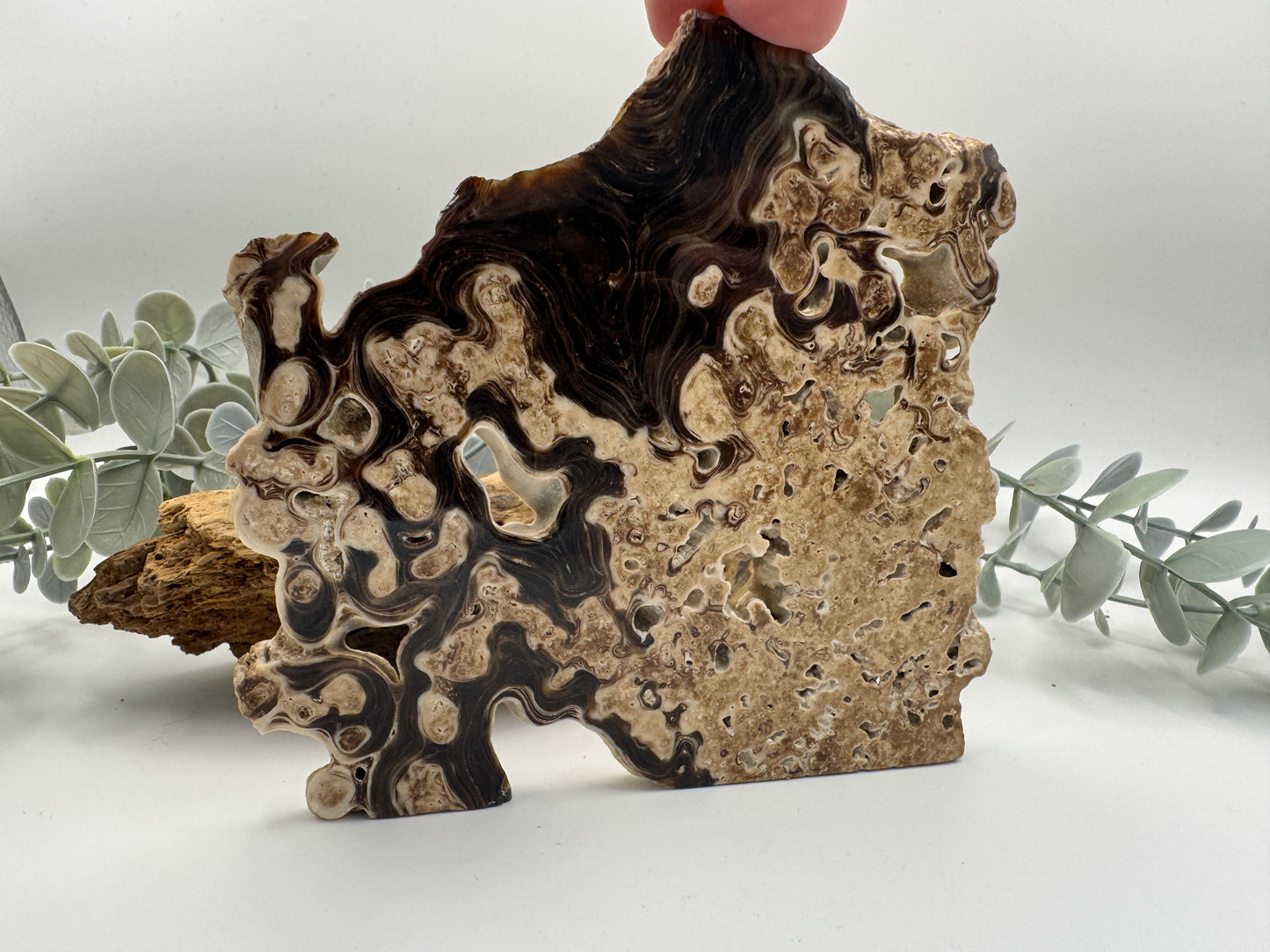 Chocolate Calcite Slice