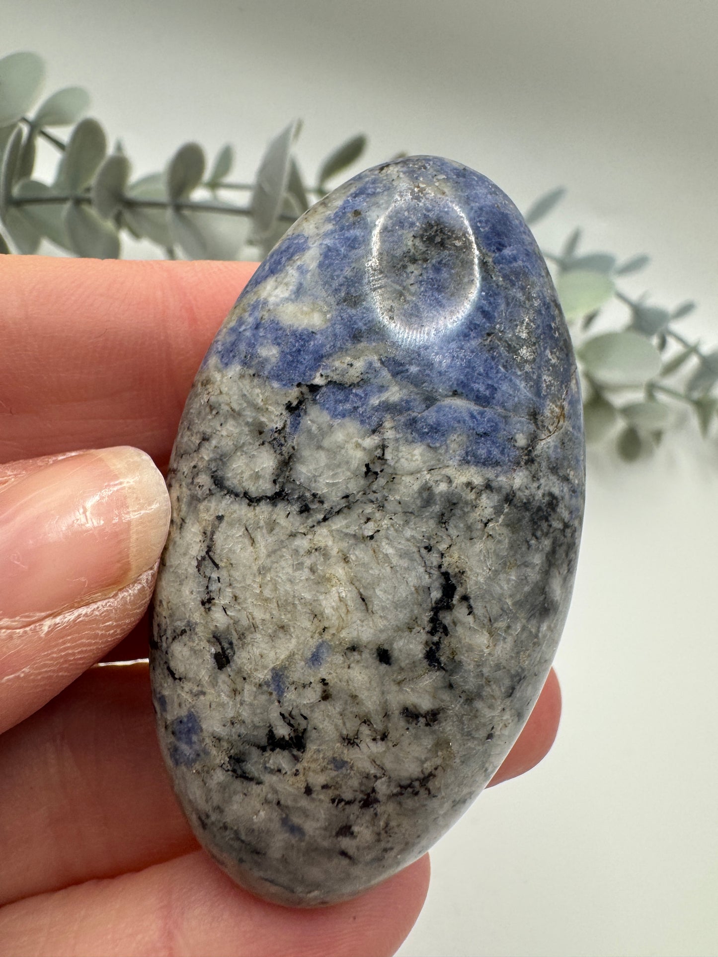 Sodalite Palm Stone