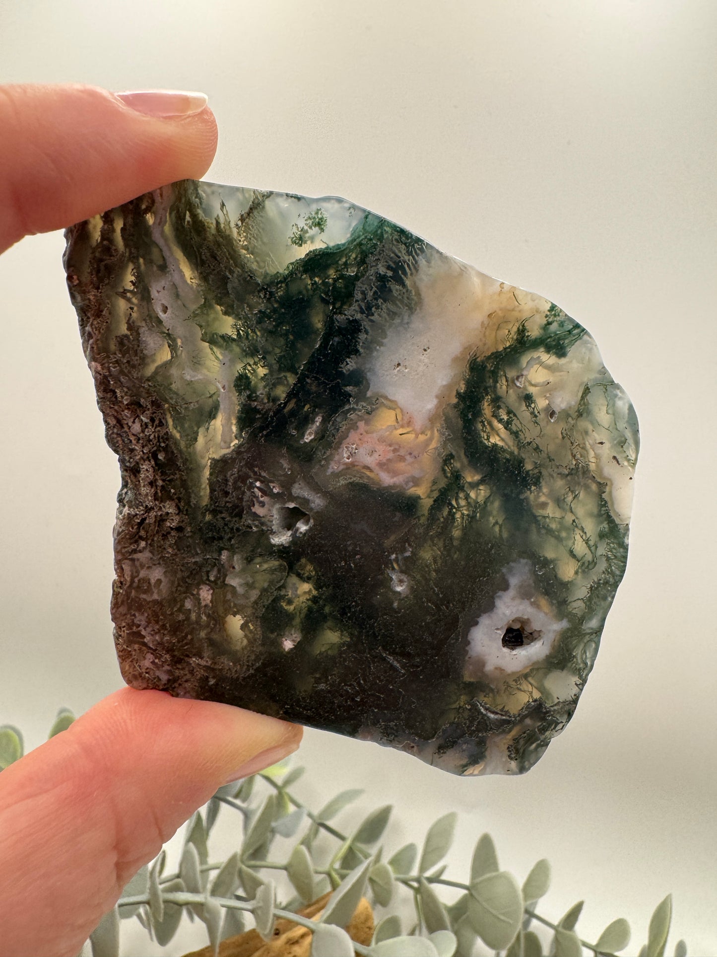 Moss Agate Slice