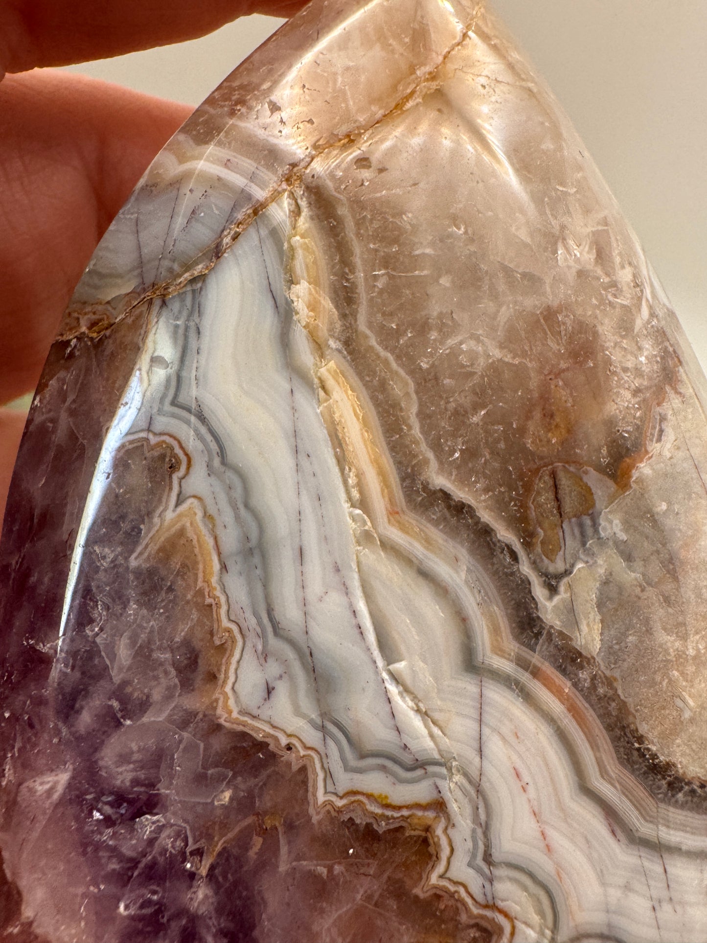 Amethyst Agate Teardrop/Freeform