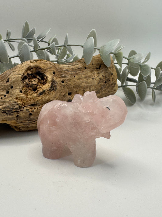 Rose Quartz Elephant