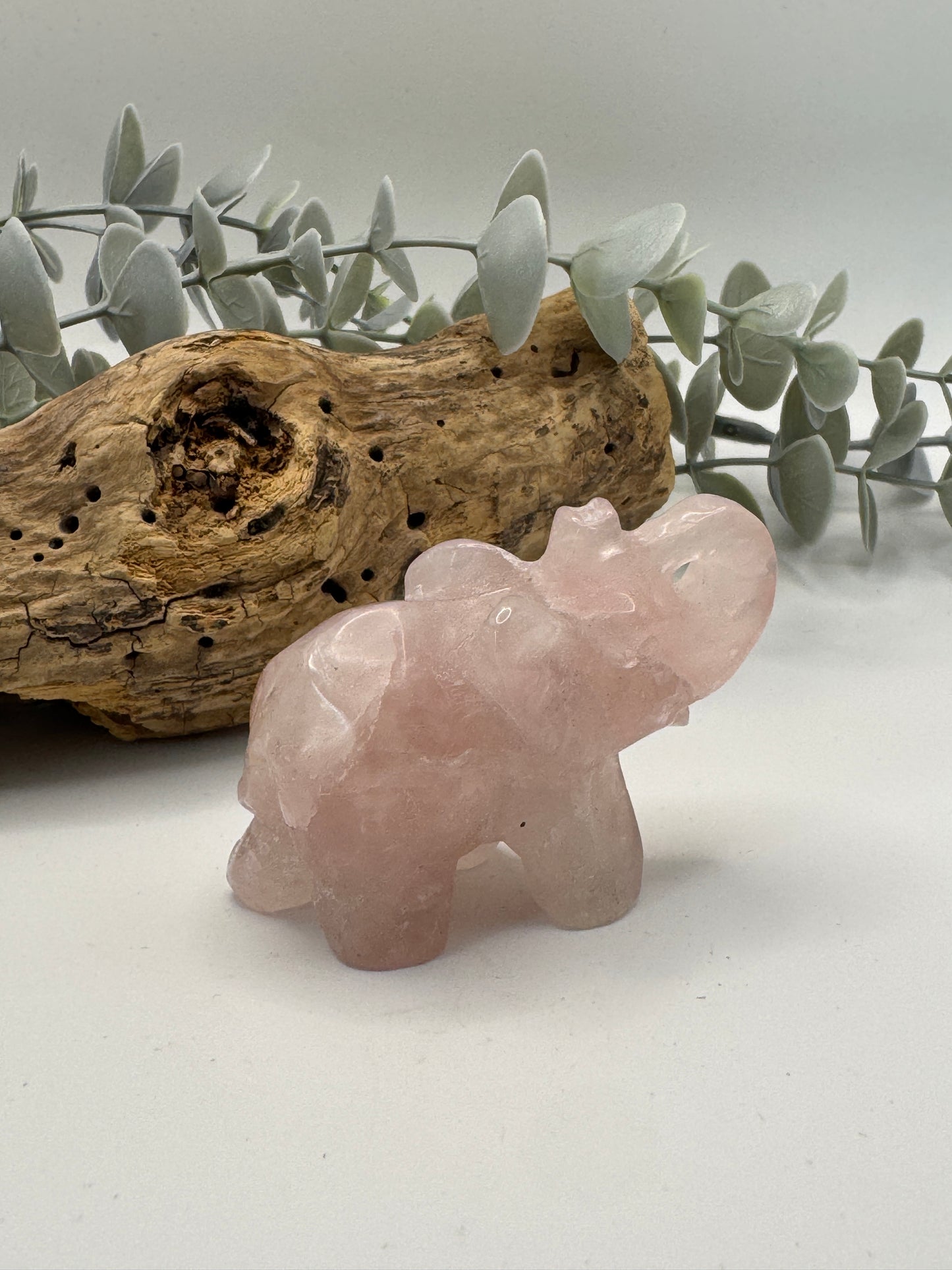 Rose Quartz Elephant