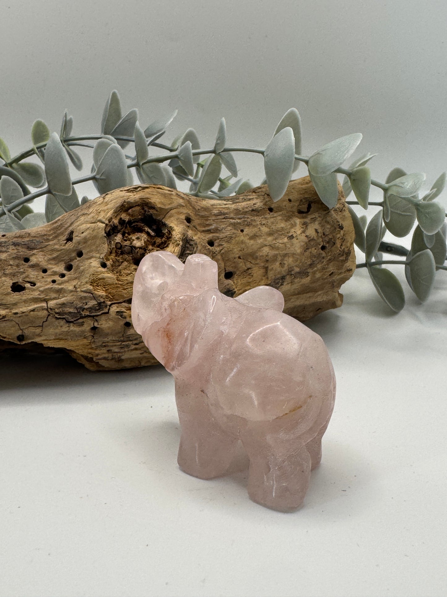 Rose Quartz Elephant