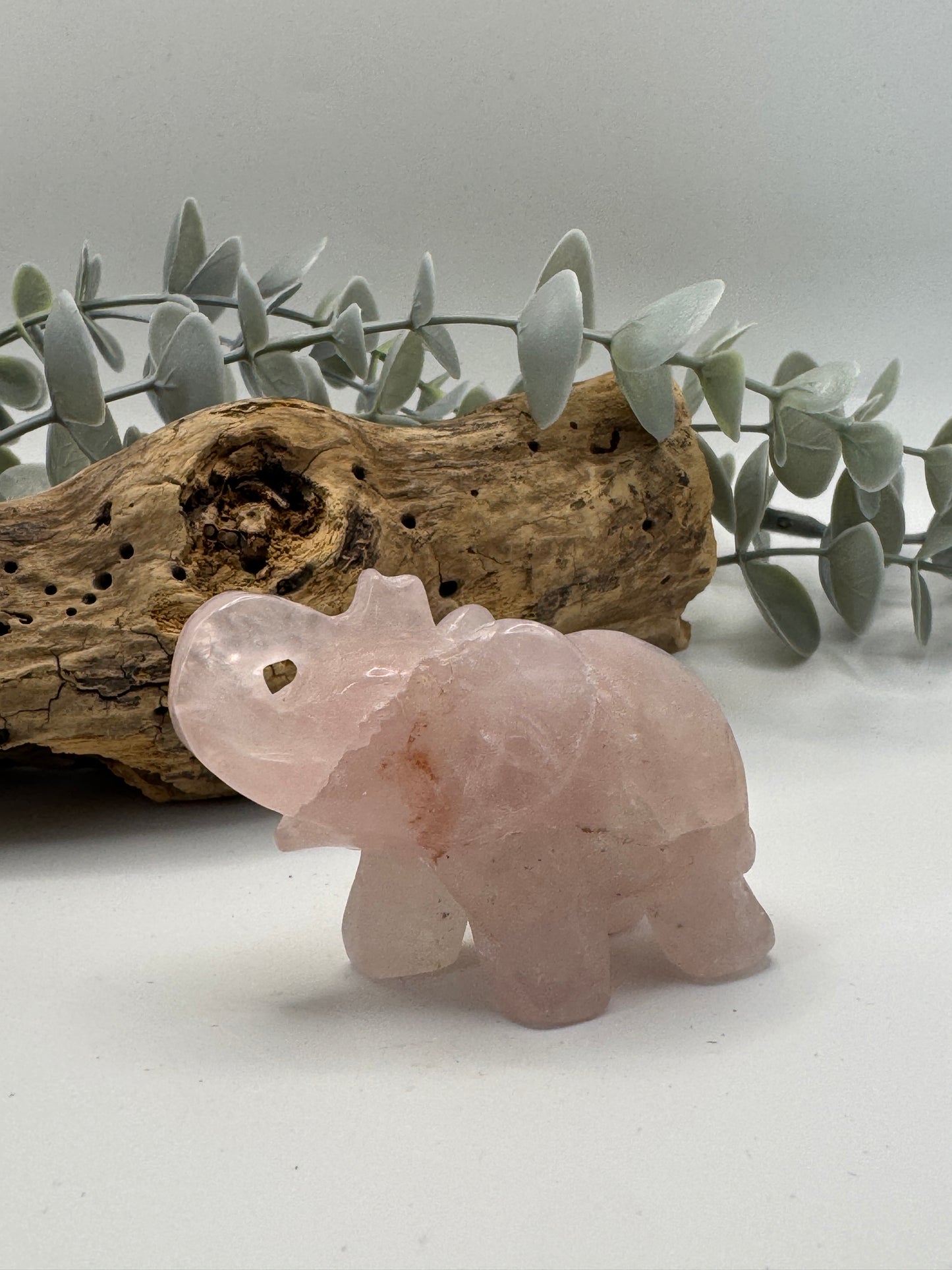 Rose Quartz Elephant