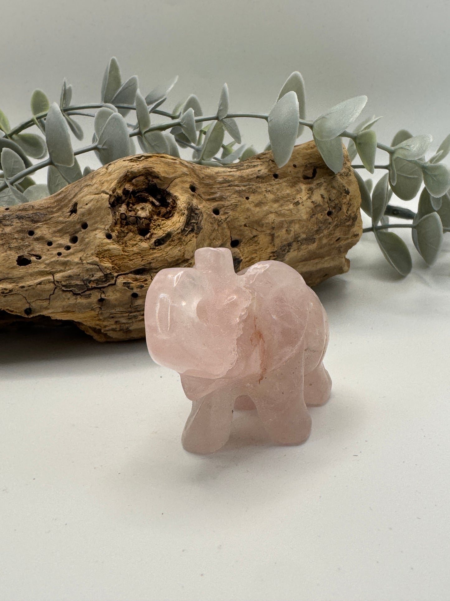 Rose Quartz Elephant
