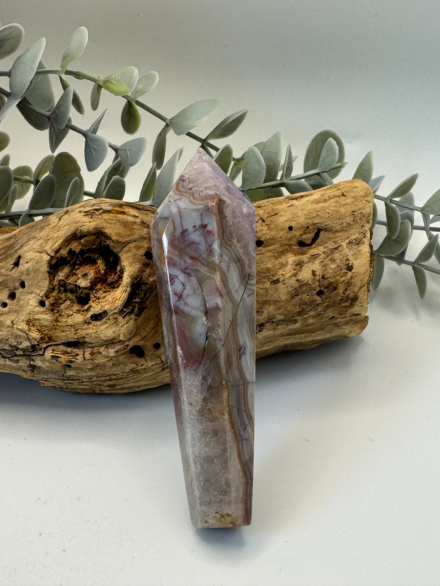 Amethyst Agate Wand
