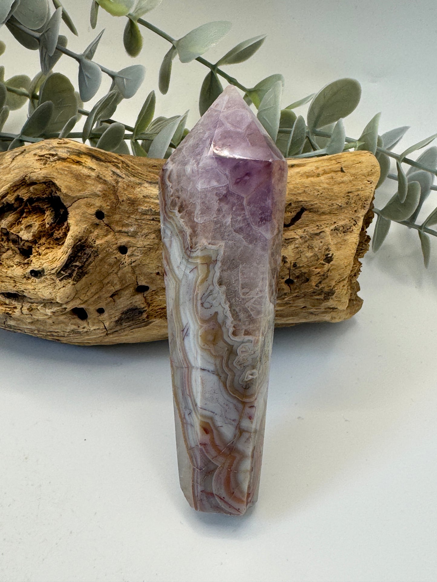 Amethyst Agate Wand
