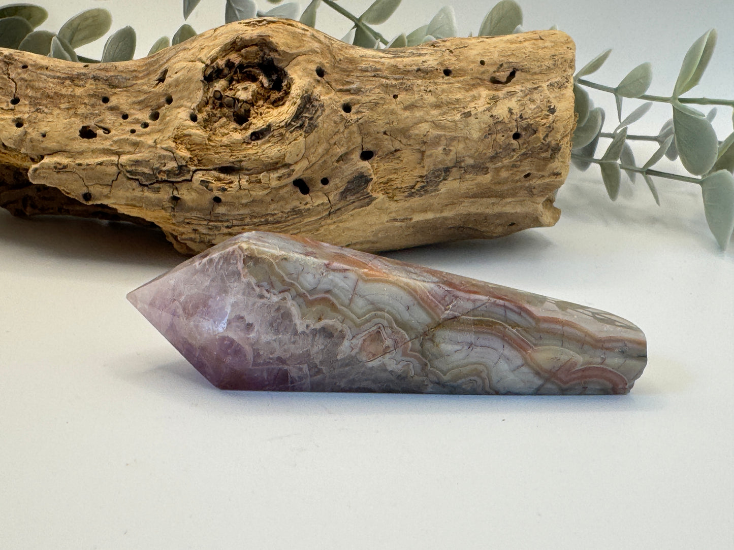 Amethyst Agate Wand