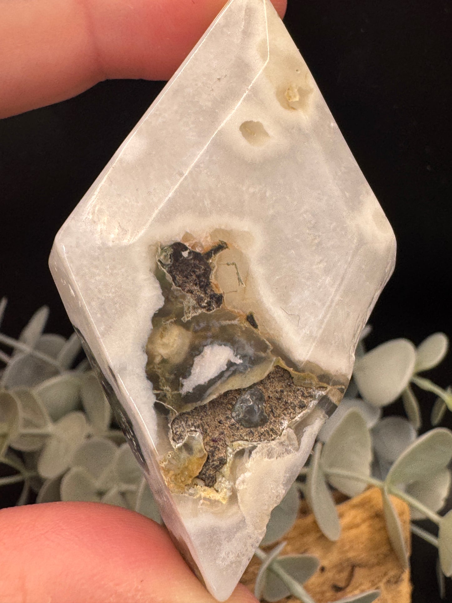 Moss Agate Rhombus