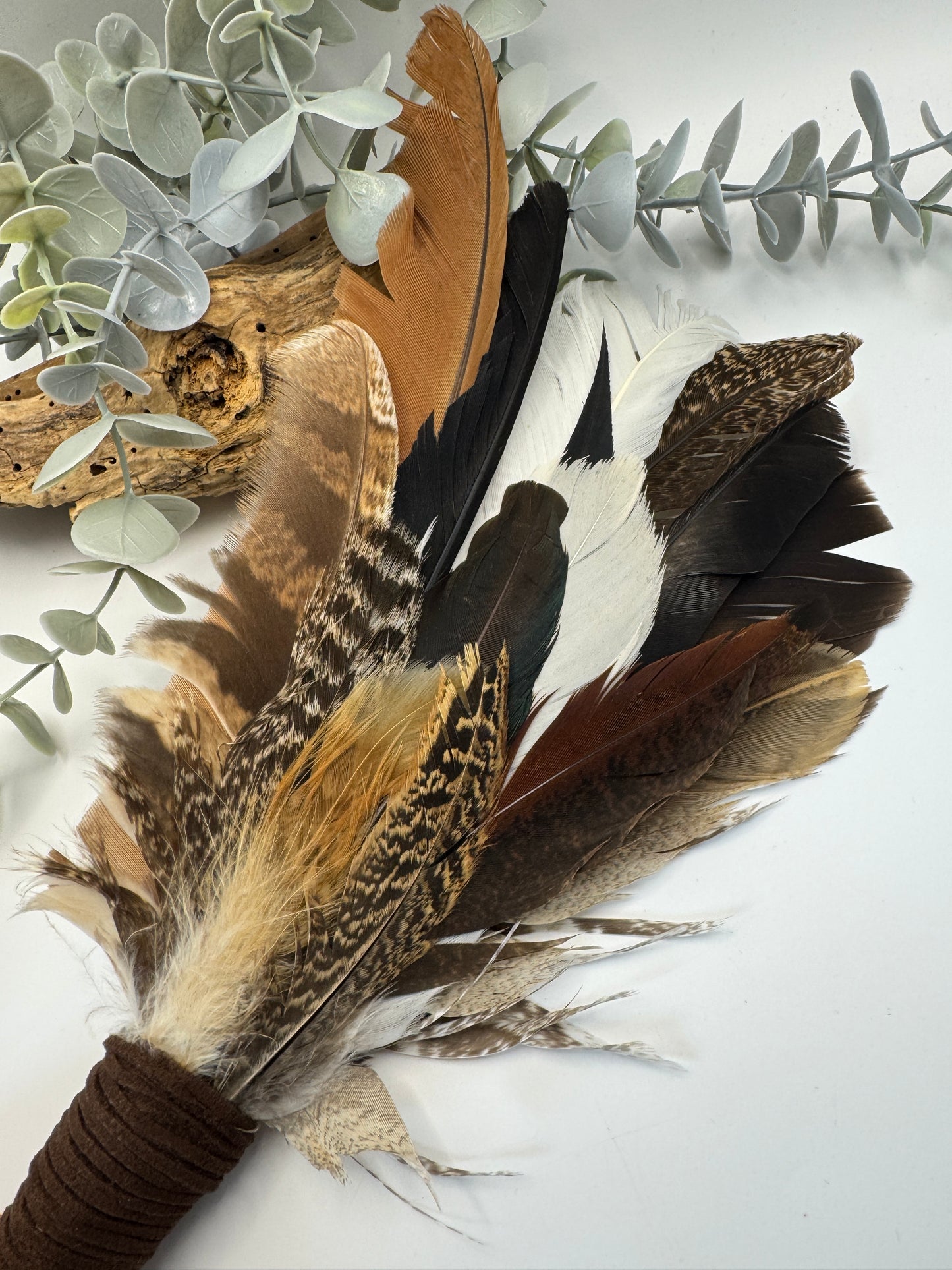 Feather Smudging Wand