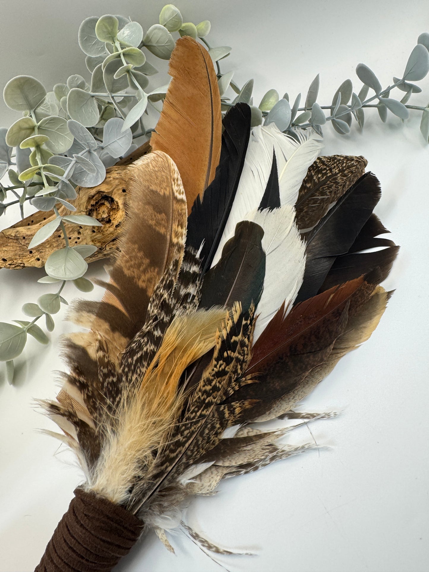 Feather Smudging Wand