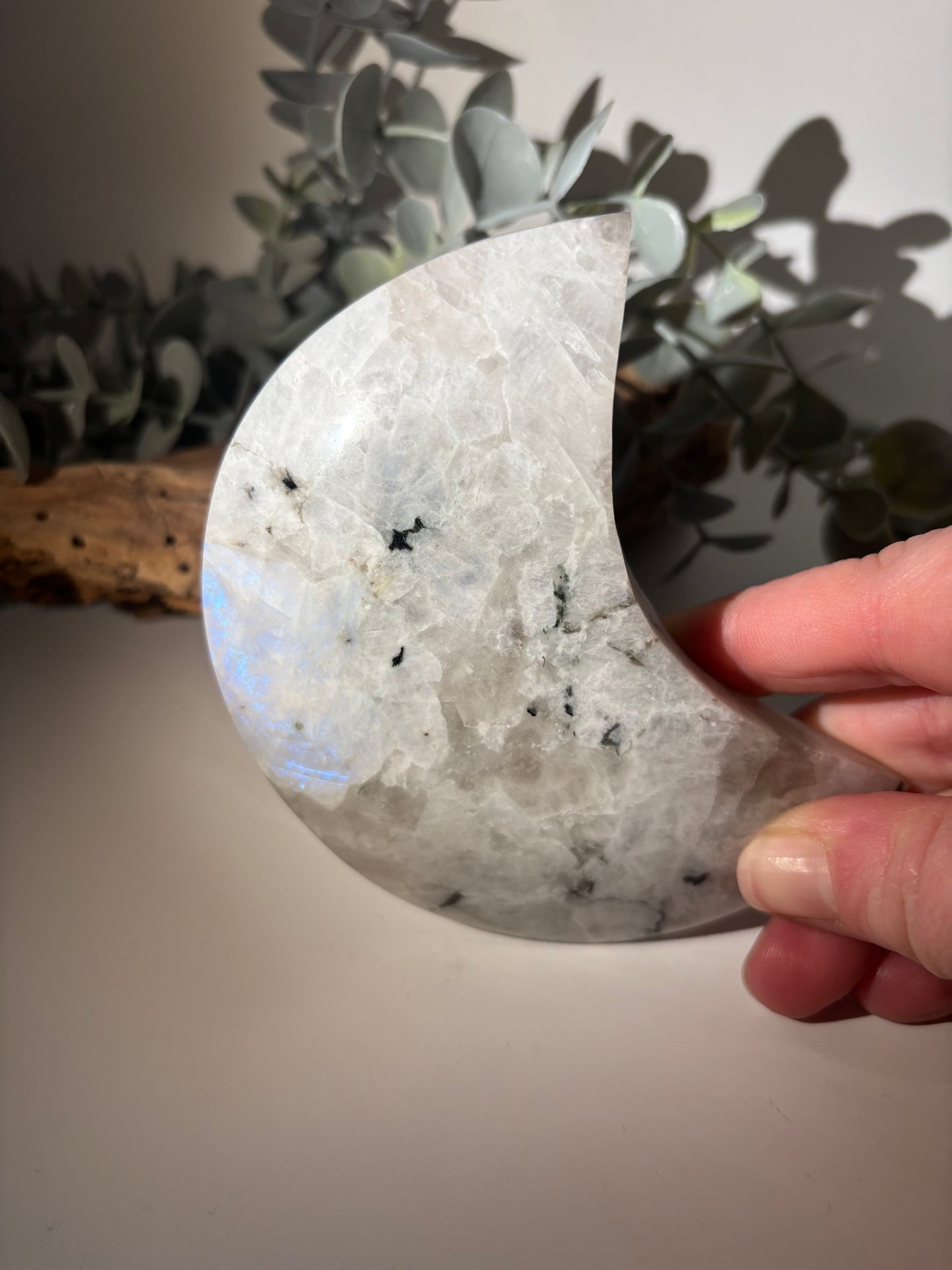 Moonstone Moon with Stand