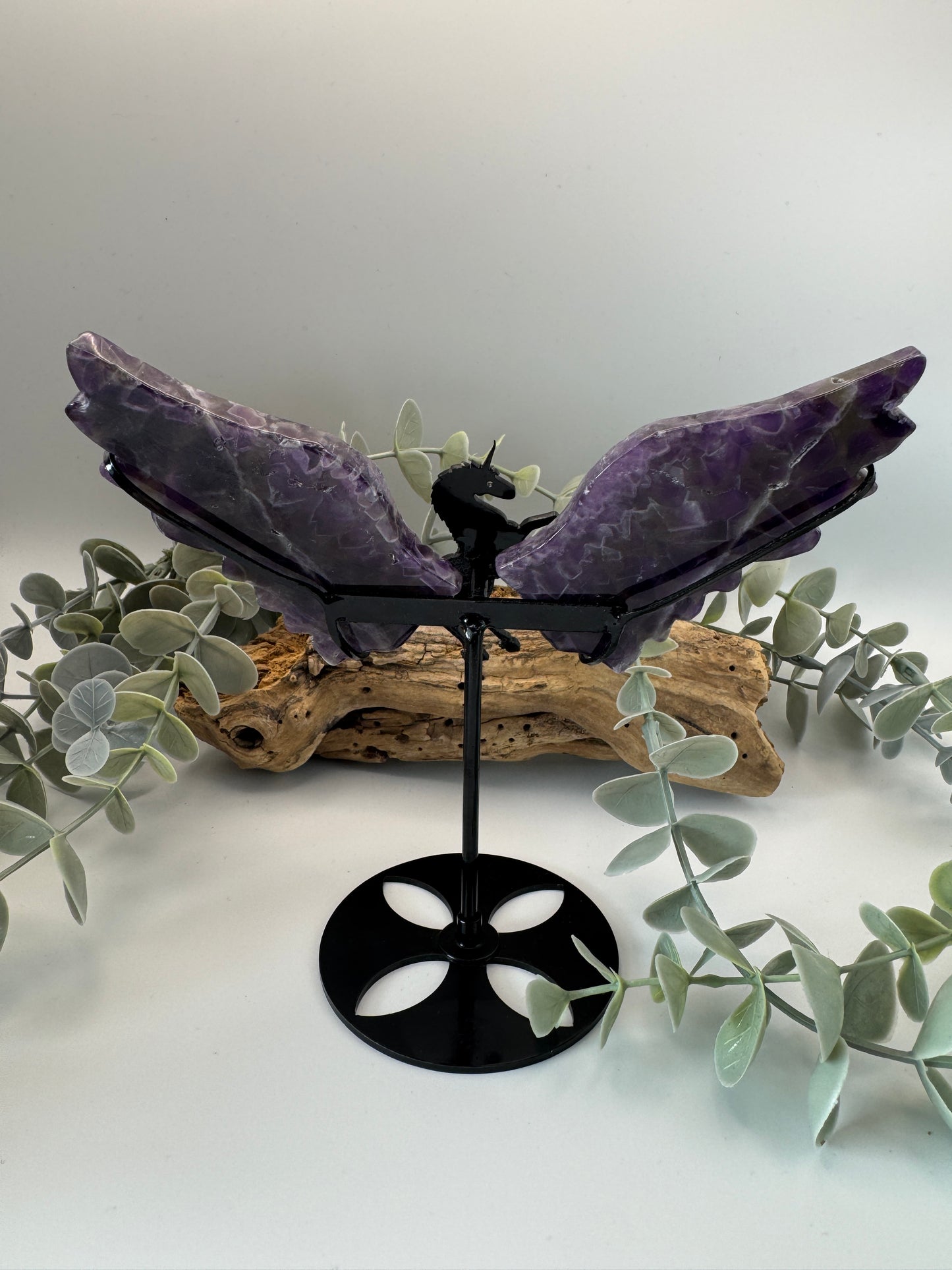 Amethyst Wings on Unicorn Stand
