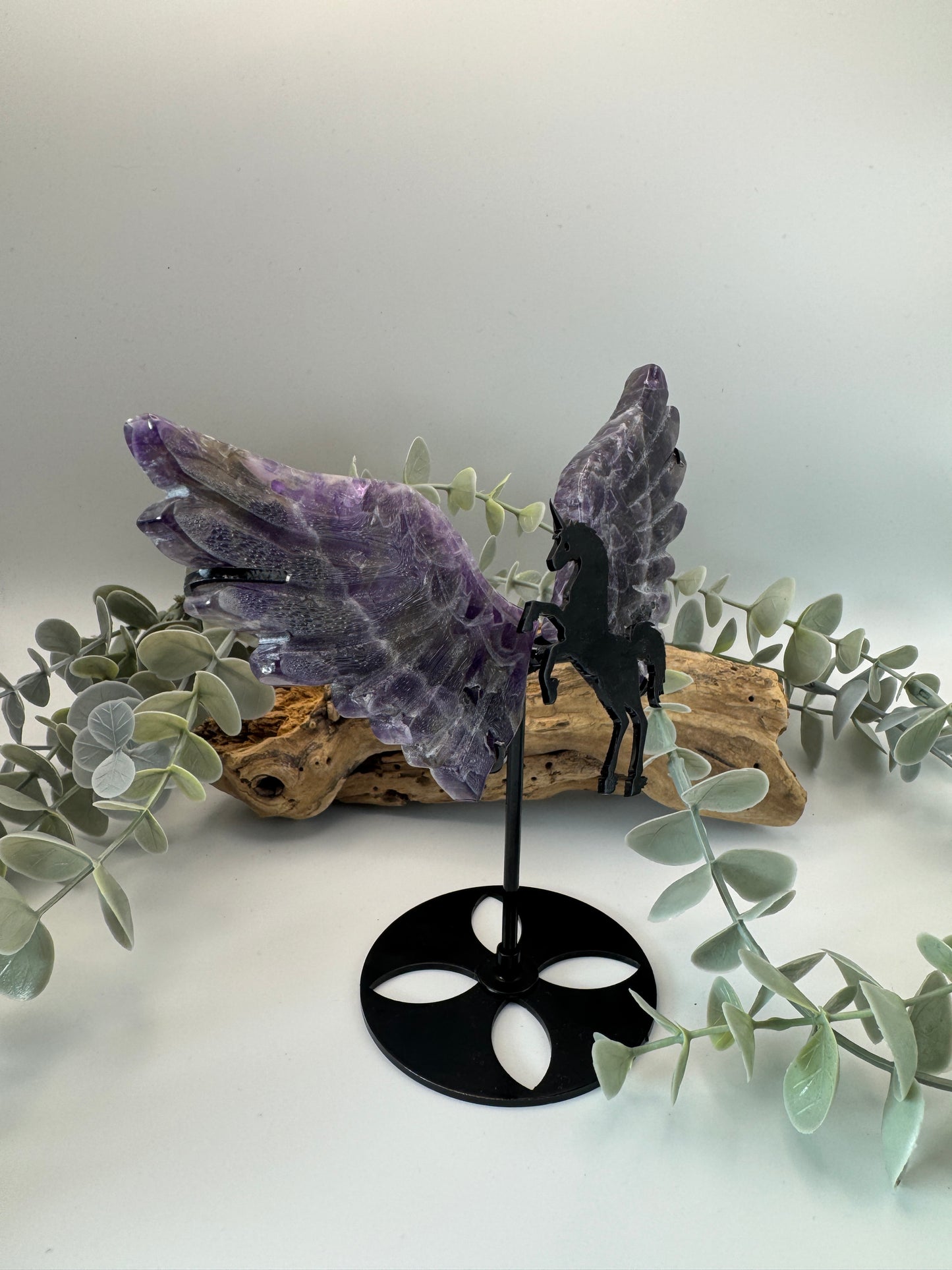 Amethyst Wings on Unicorn Stand