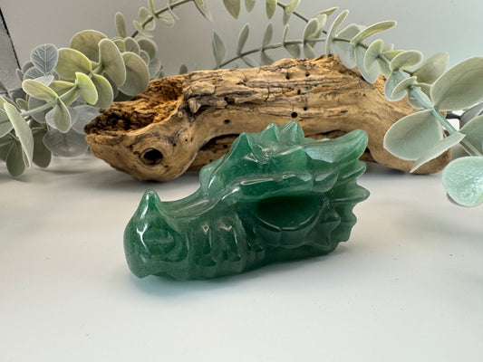 Green Aventurine Dragon Head