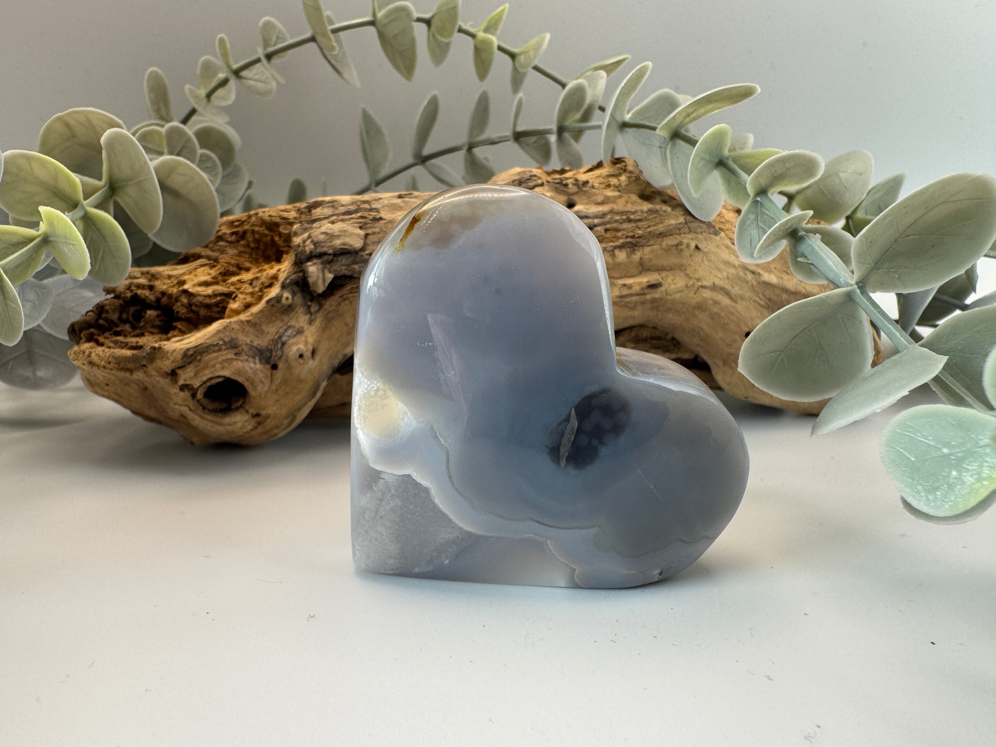 Agate Druzy Heart