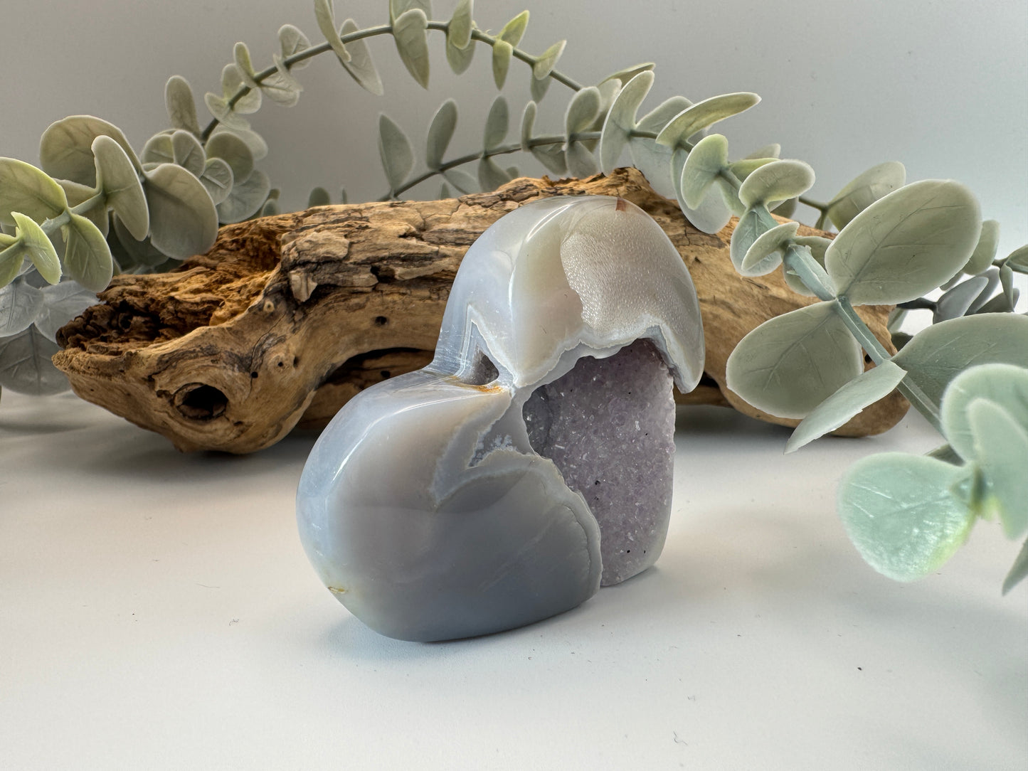 Agate Druzy Heart