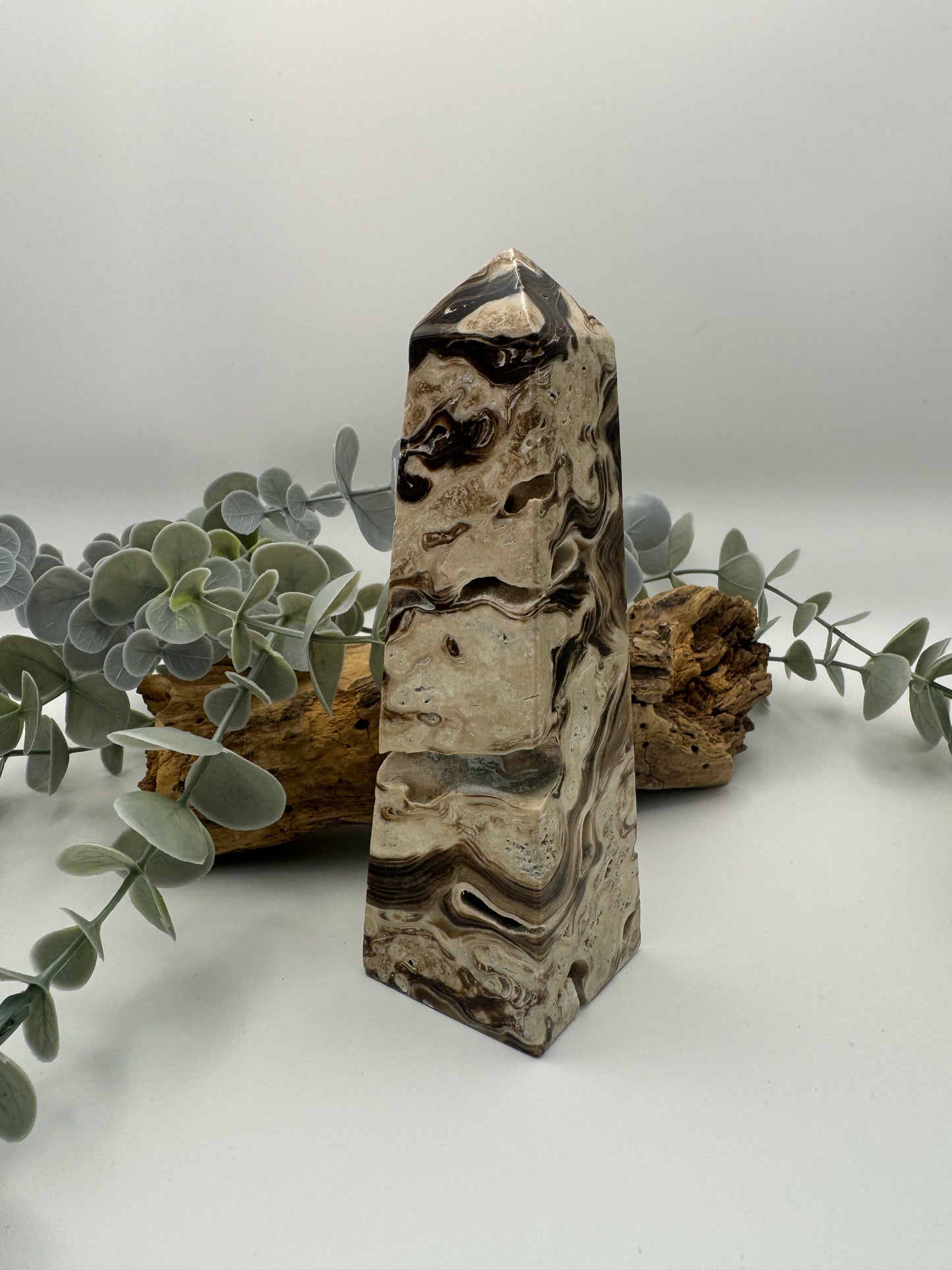 Chocolate Calcite Tower