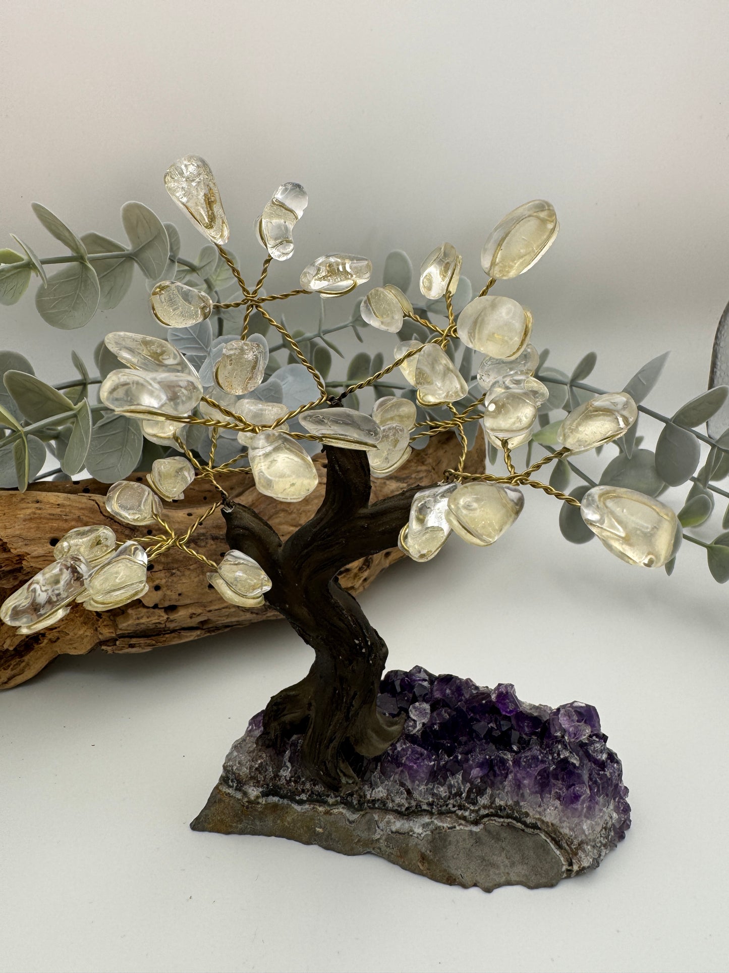 Citrine & Amethyst Tree