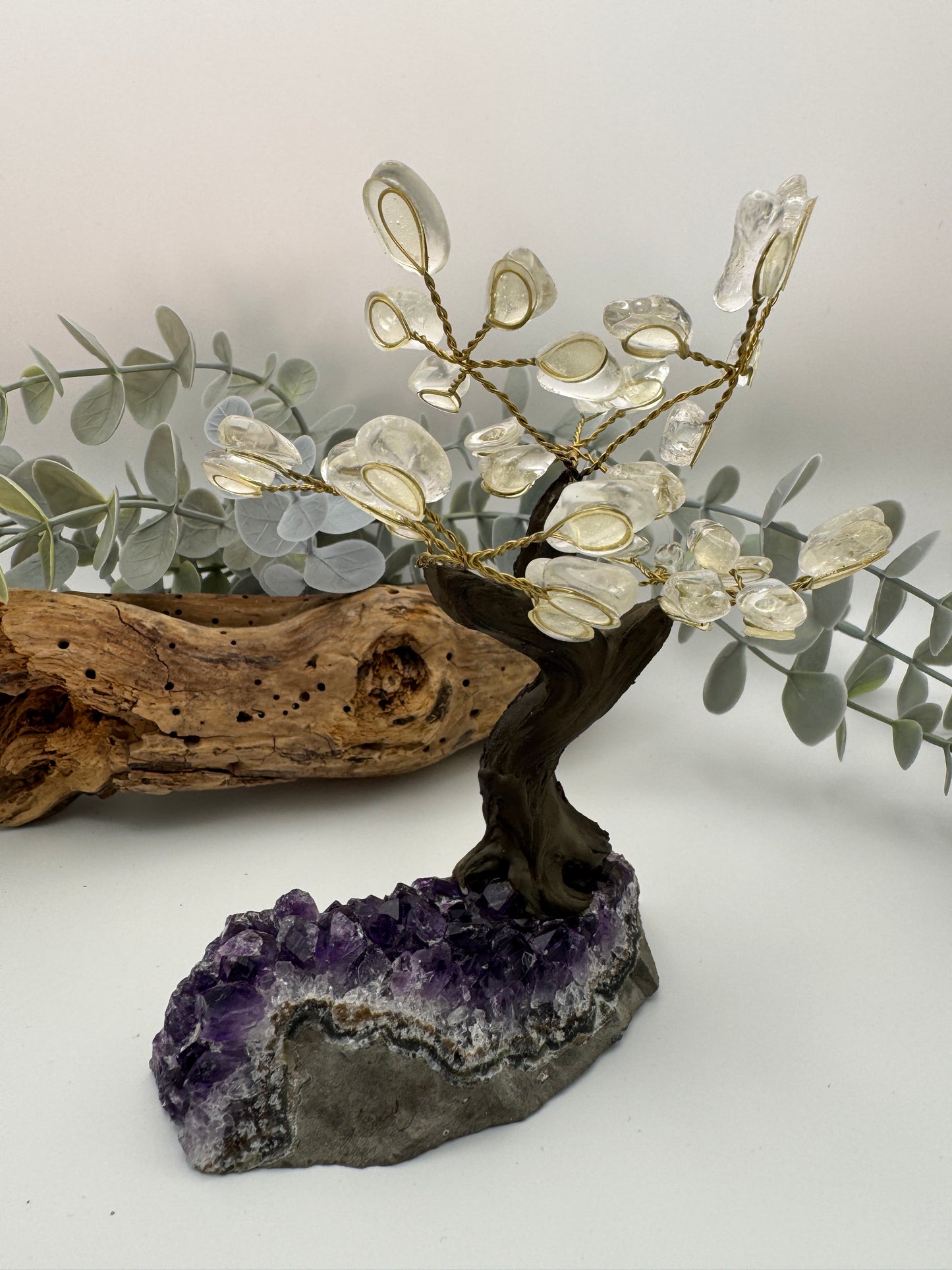 Citrine & Amethyst Tree