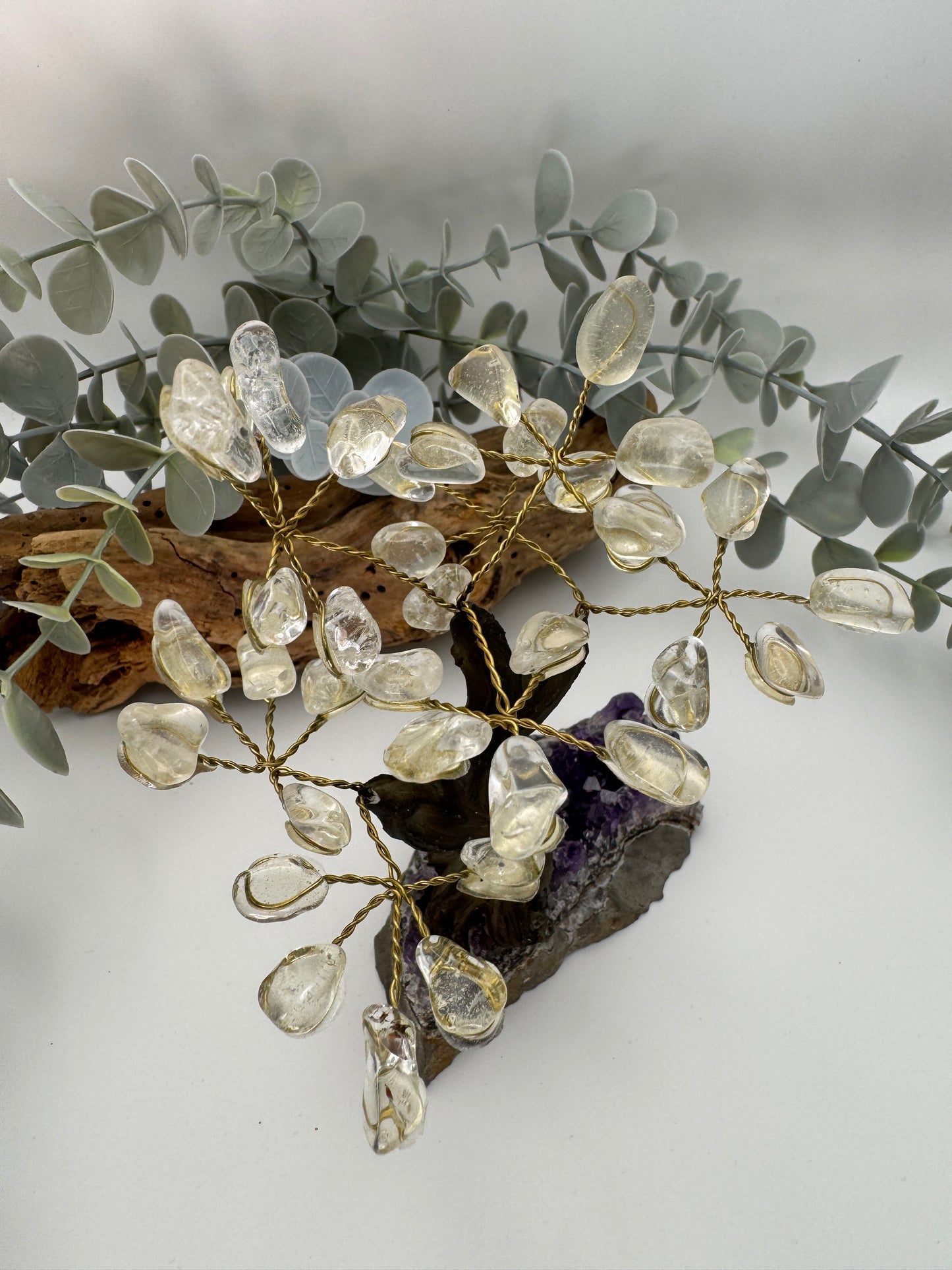 Citrine & Amethyst Tree