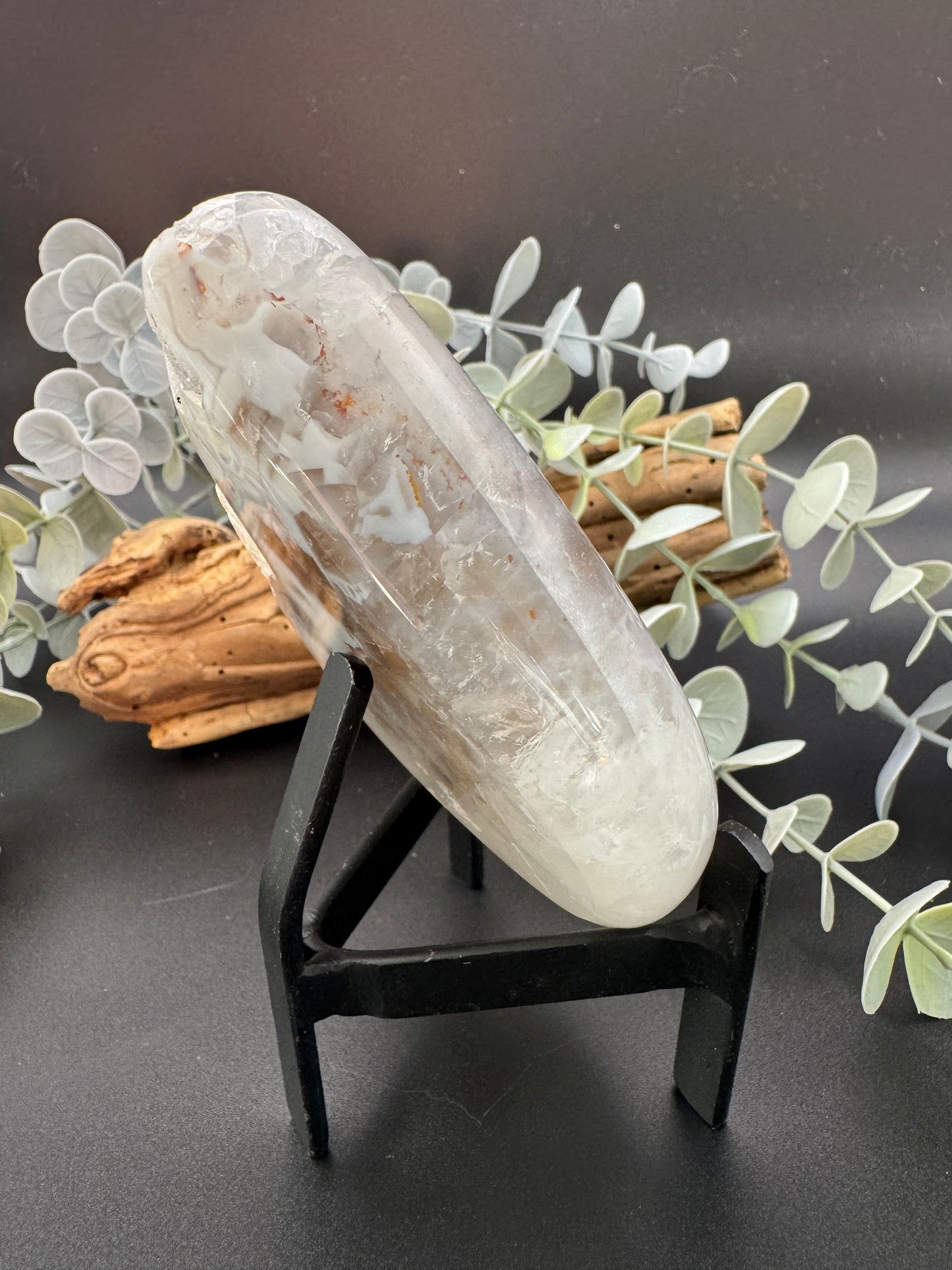 Agate Teardrop with Stand