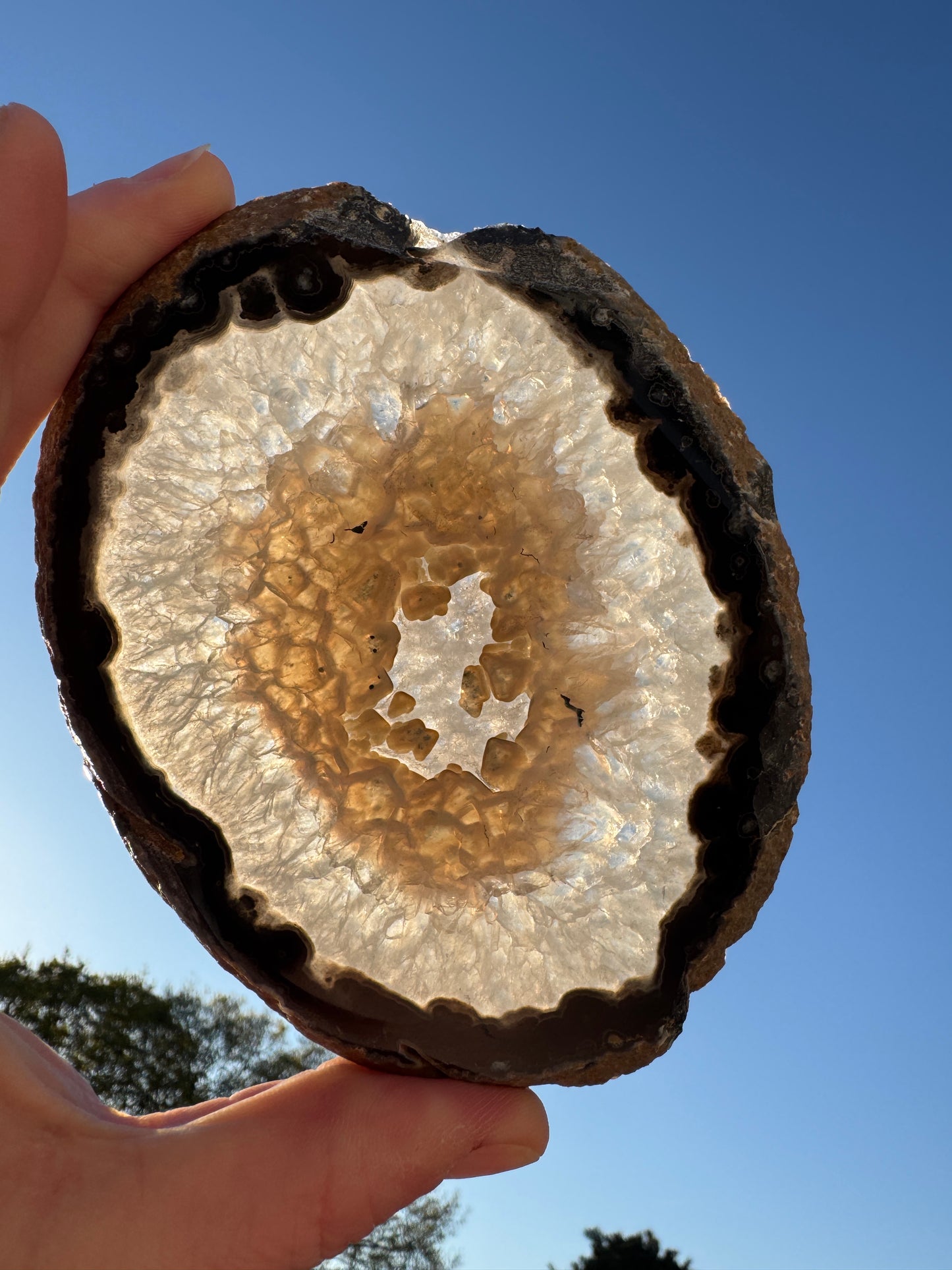 Agate Slice with Stand