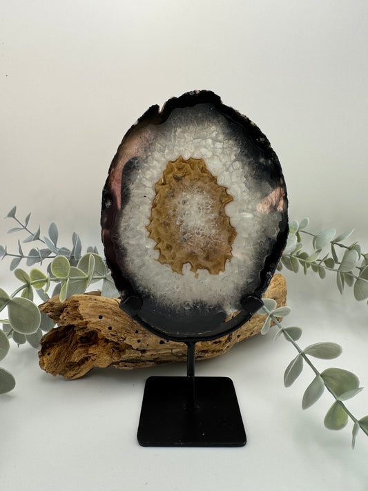 Agate Slice with Stand