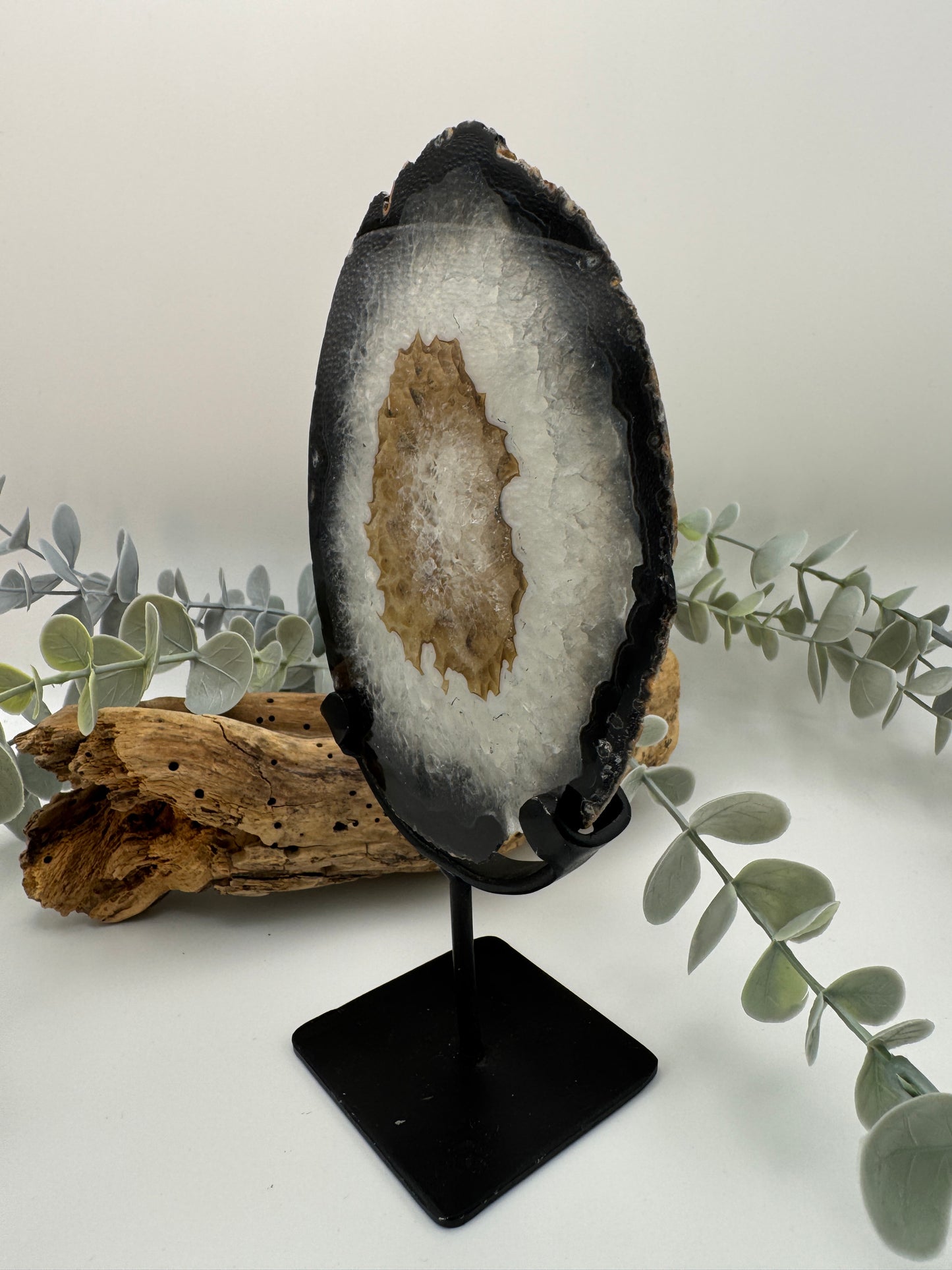 Agate Slice with Stand