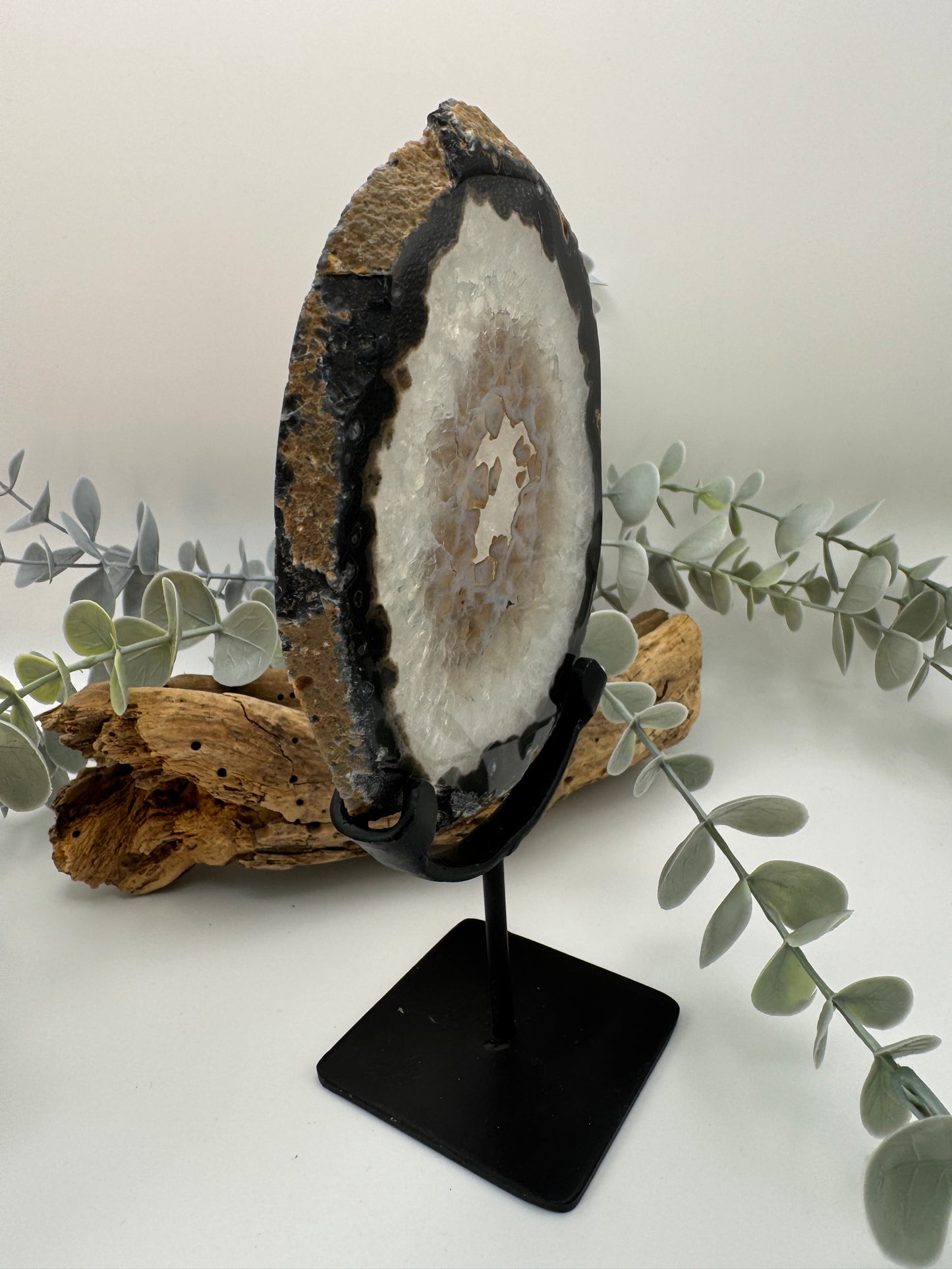 Agate Slice with Stand