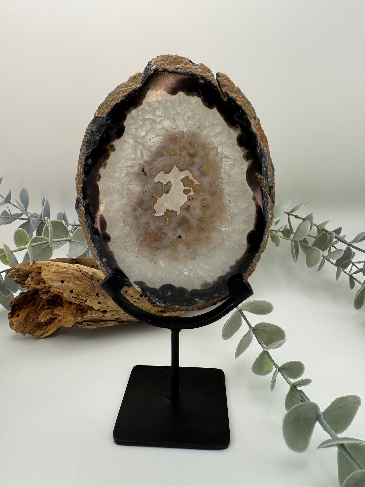 Agate Slice with Stand