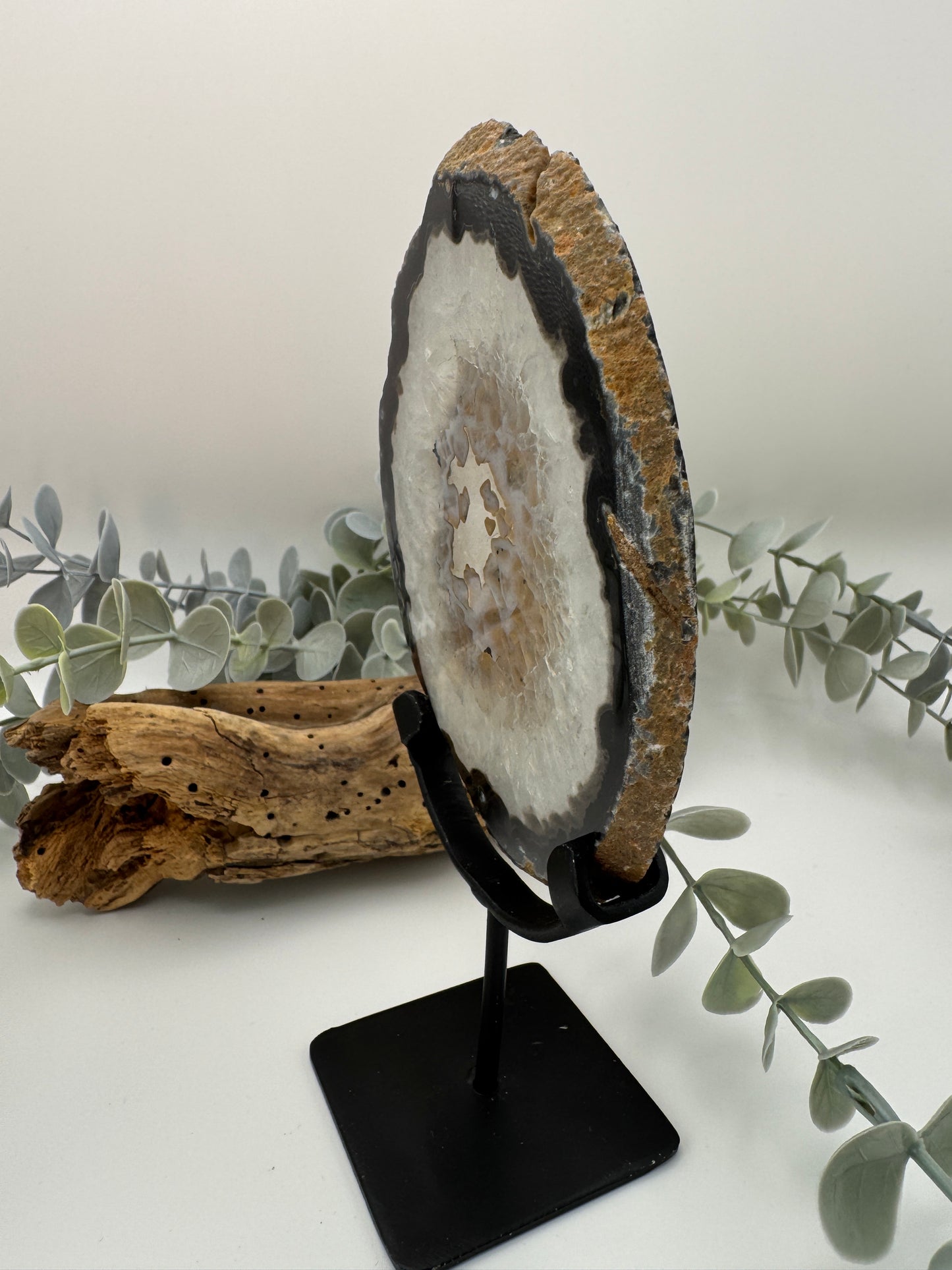 Agate Slice with Stand