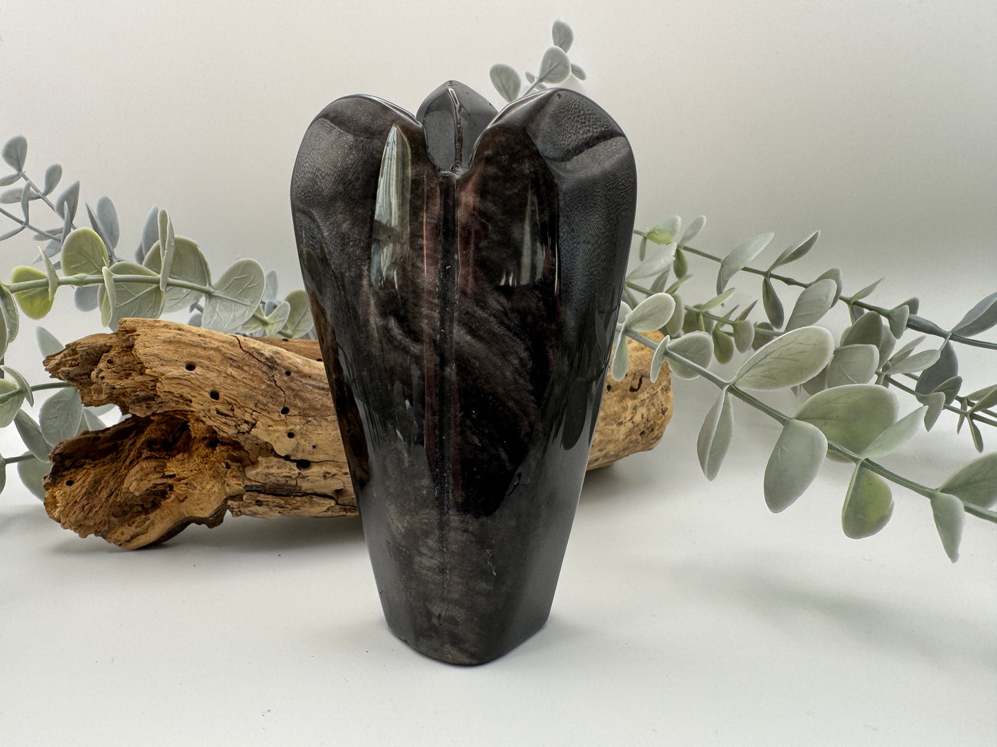 Silver Obsidian Angel