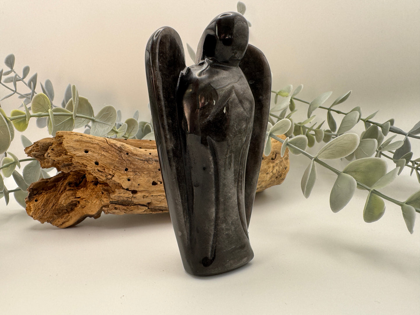 Silver Obsidian Angel