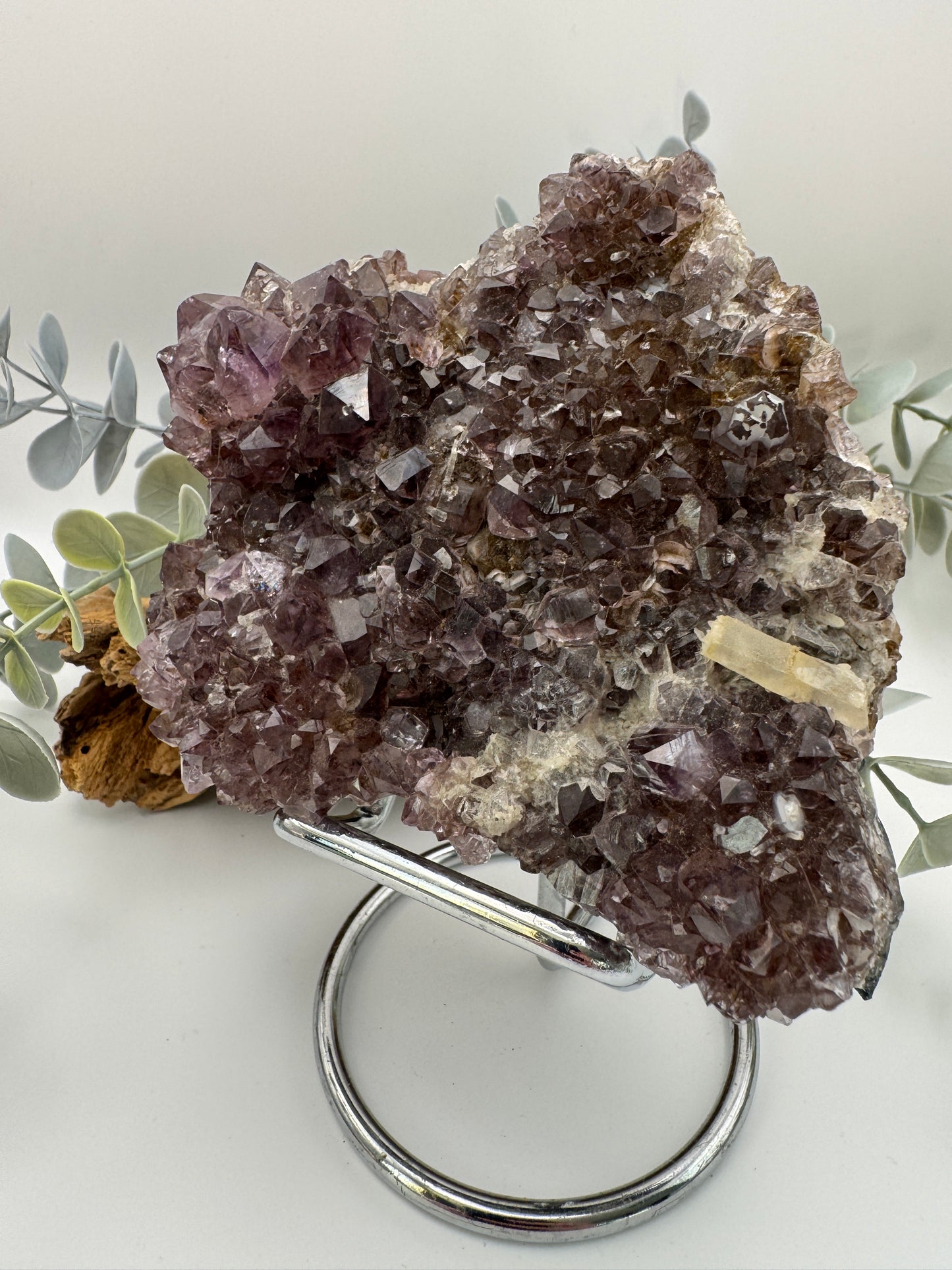 Amethyst Cluster with Stand