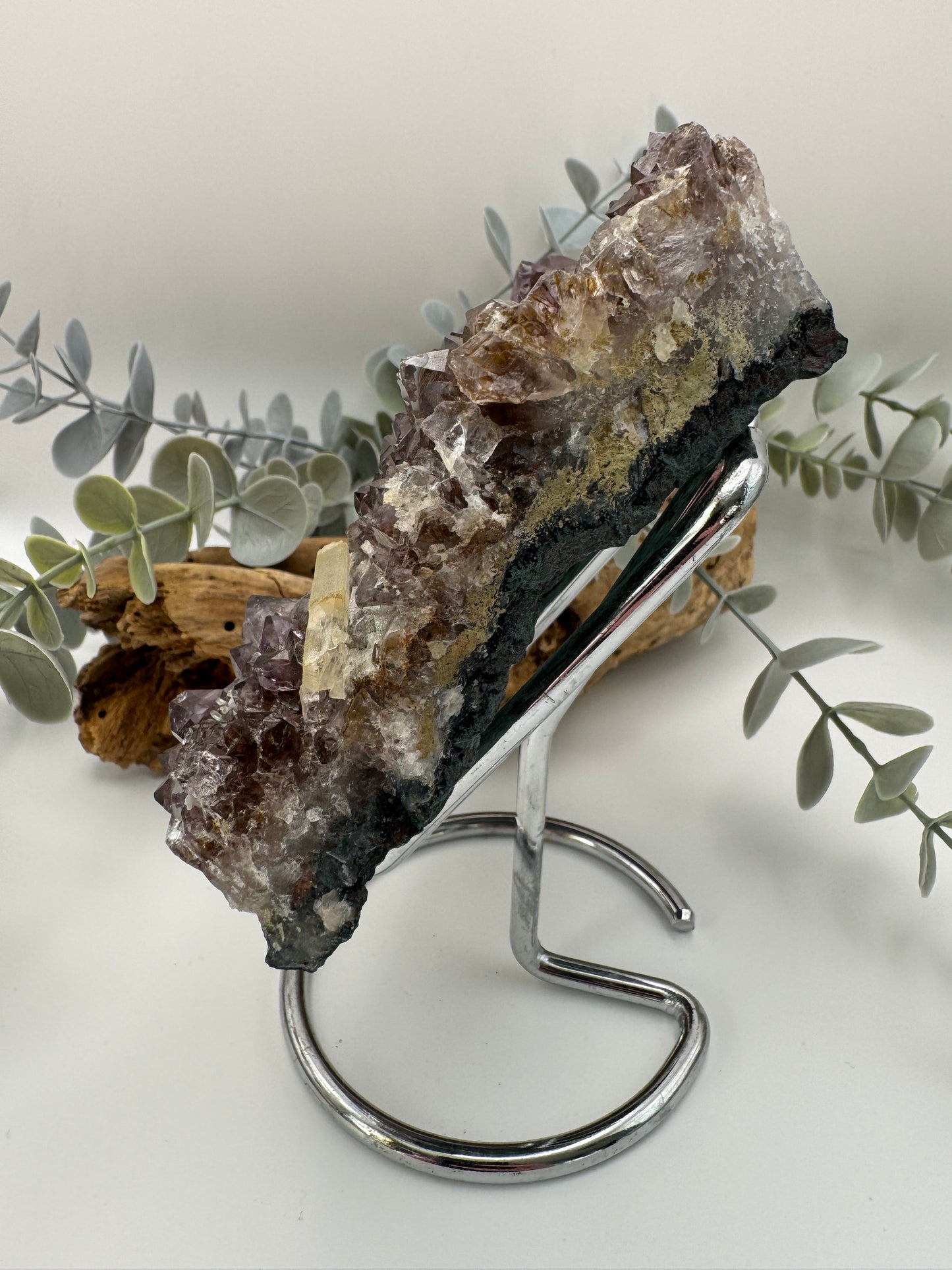 Amethyst Cluster with Stand