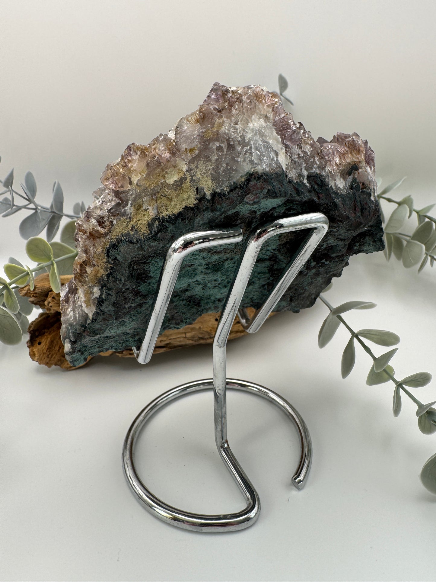 Amethyst Cluster with Stand