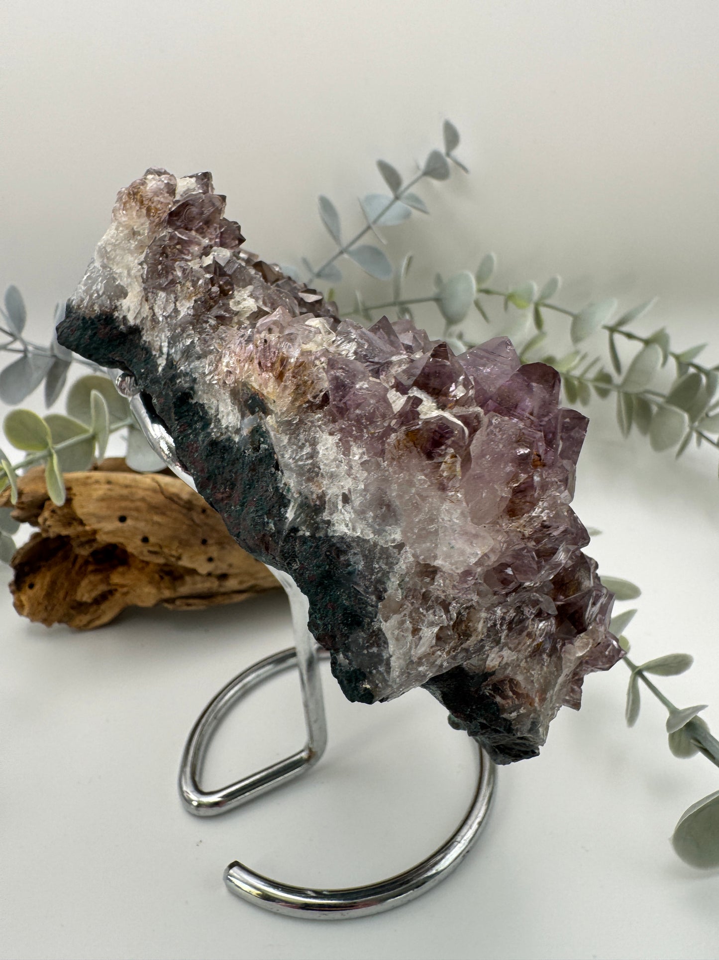 Amethyst Cluster with Stand
