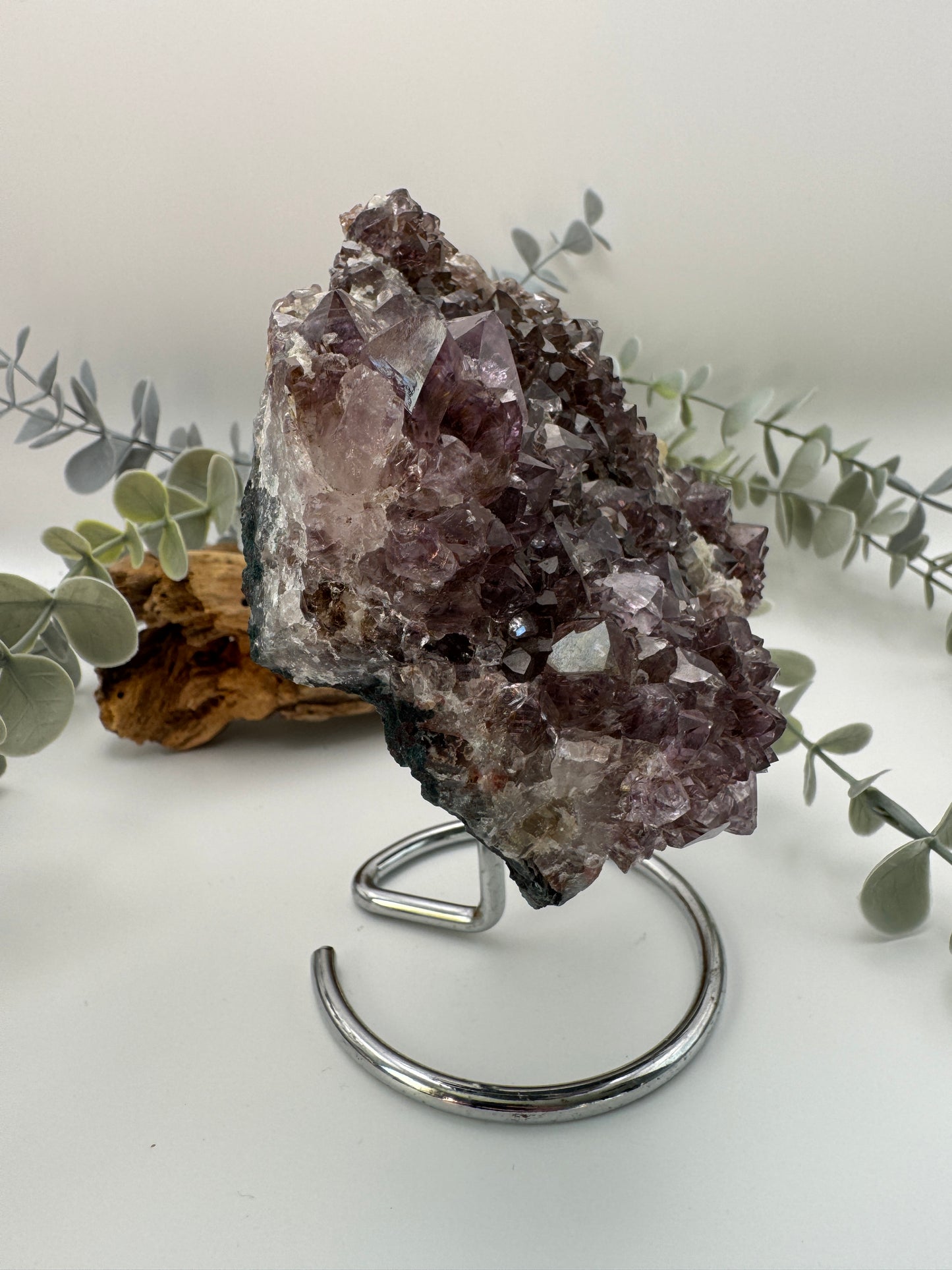 Amethyst Cluster with Stand