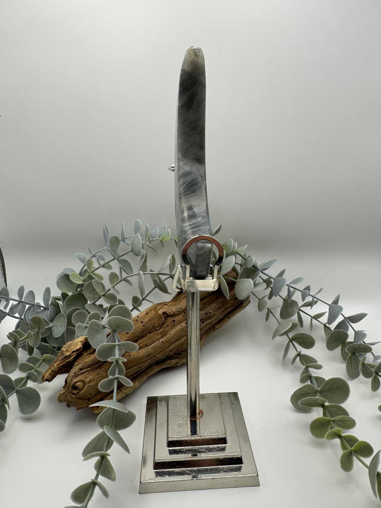 Labradorite Moon with Stand