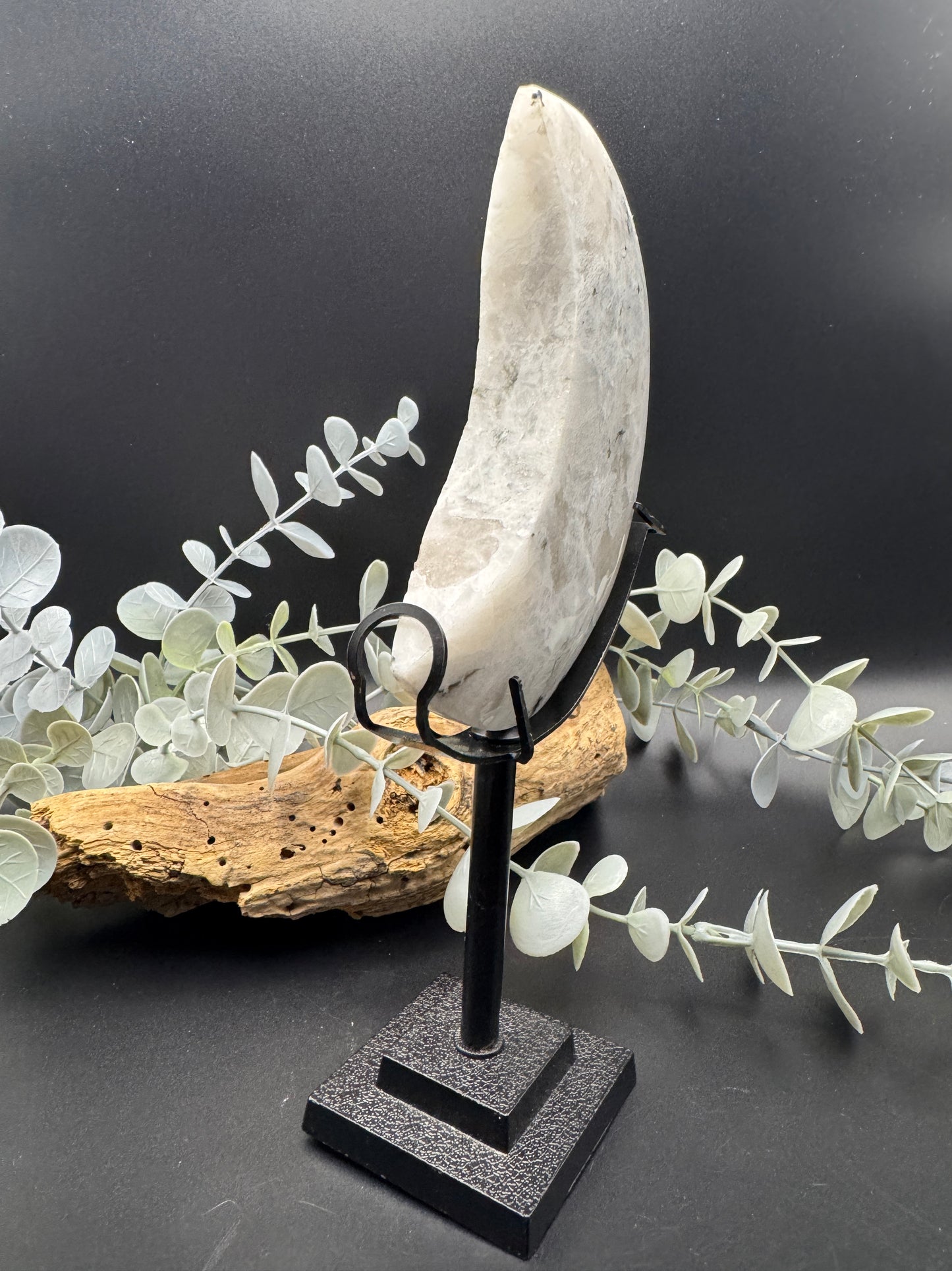 Moonstone Moon with Stand