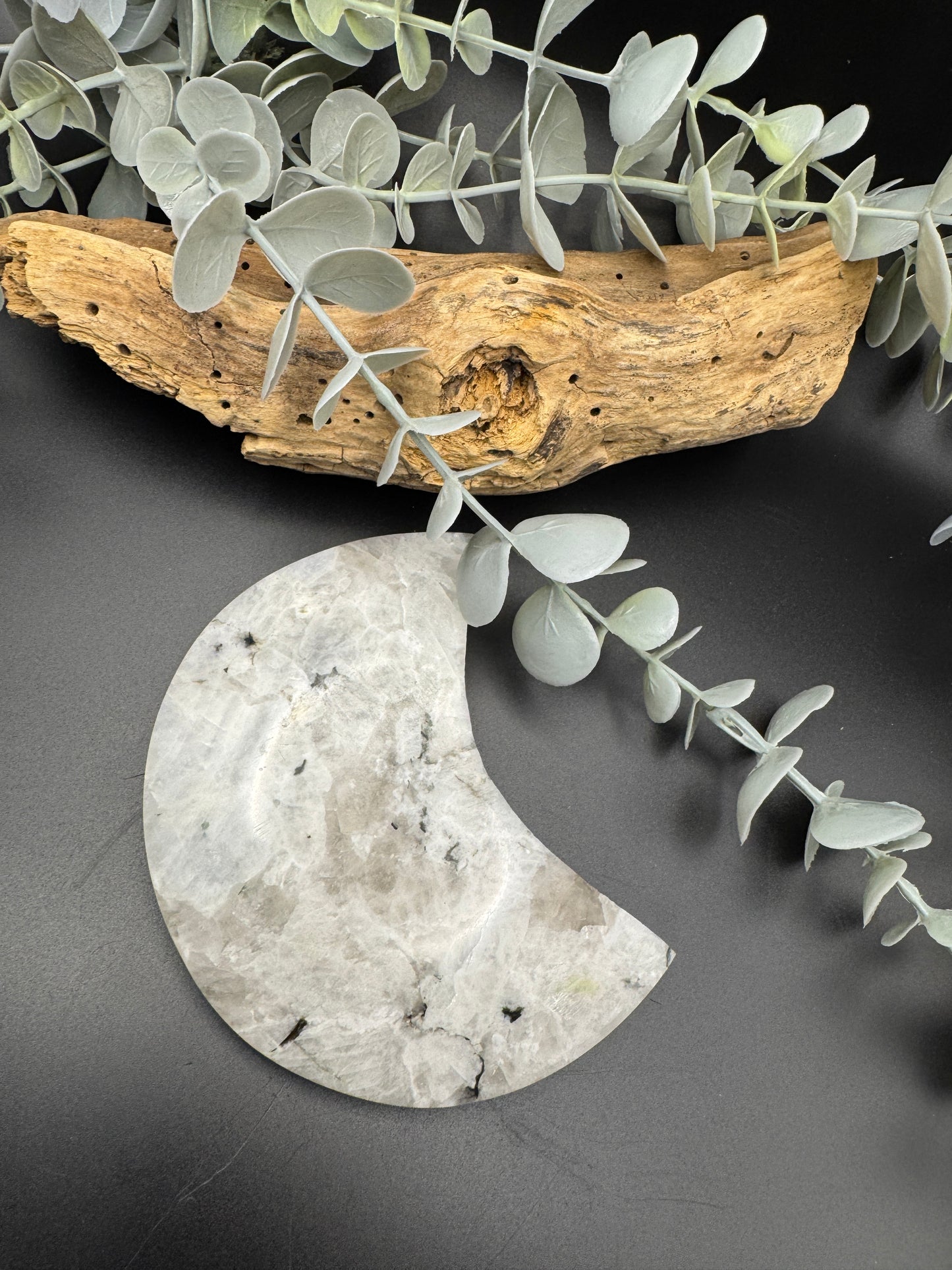 Moonstone Moon with Stand