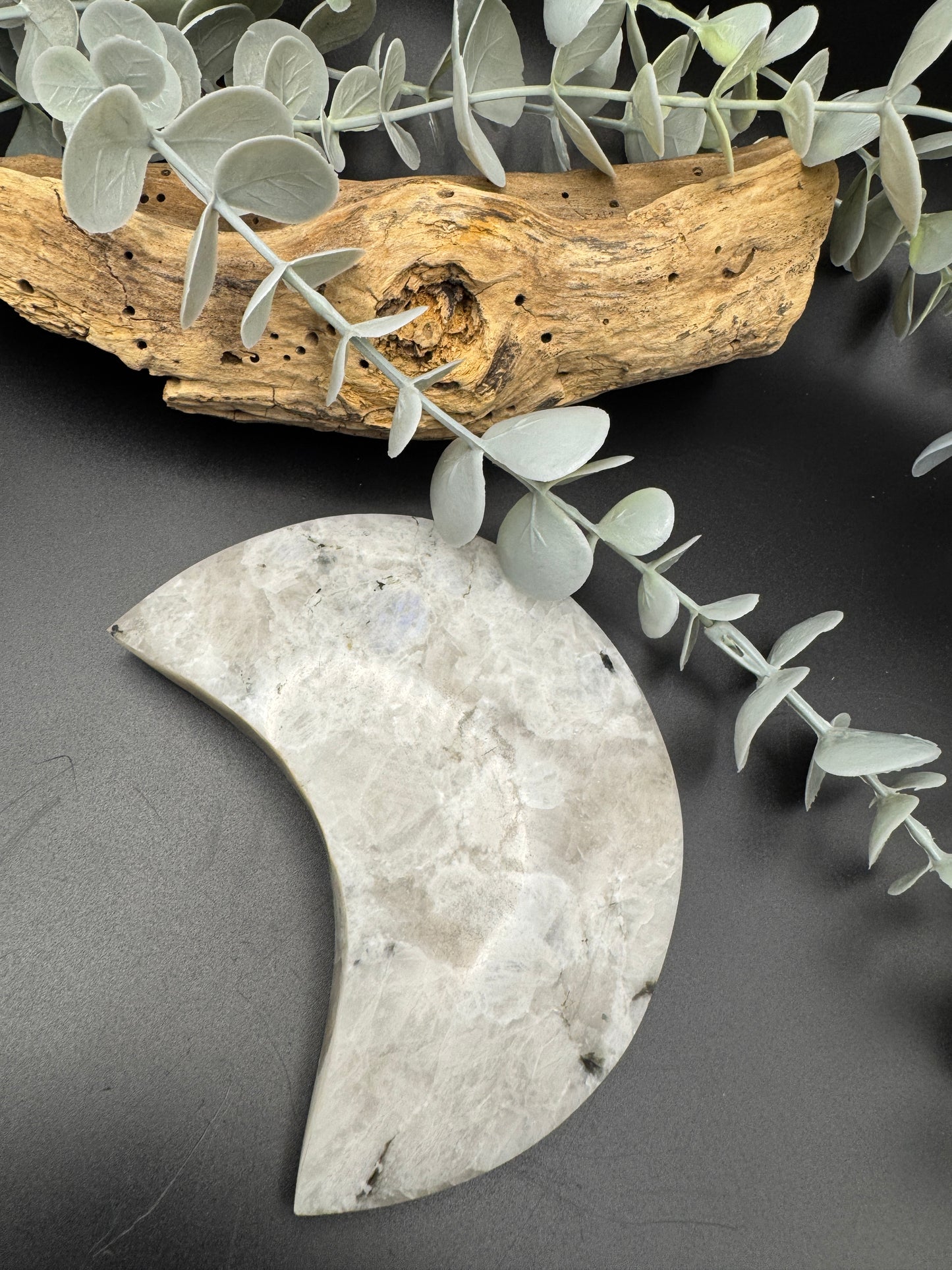 Moonstone Moon with Stand