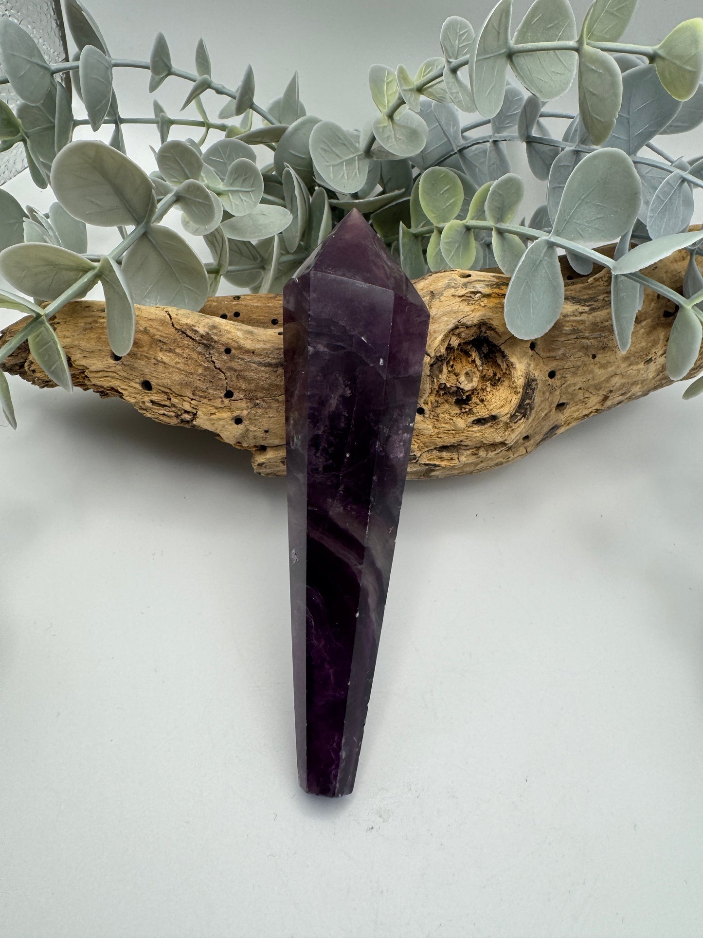 Fluorite Wand with Stand