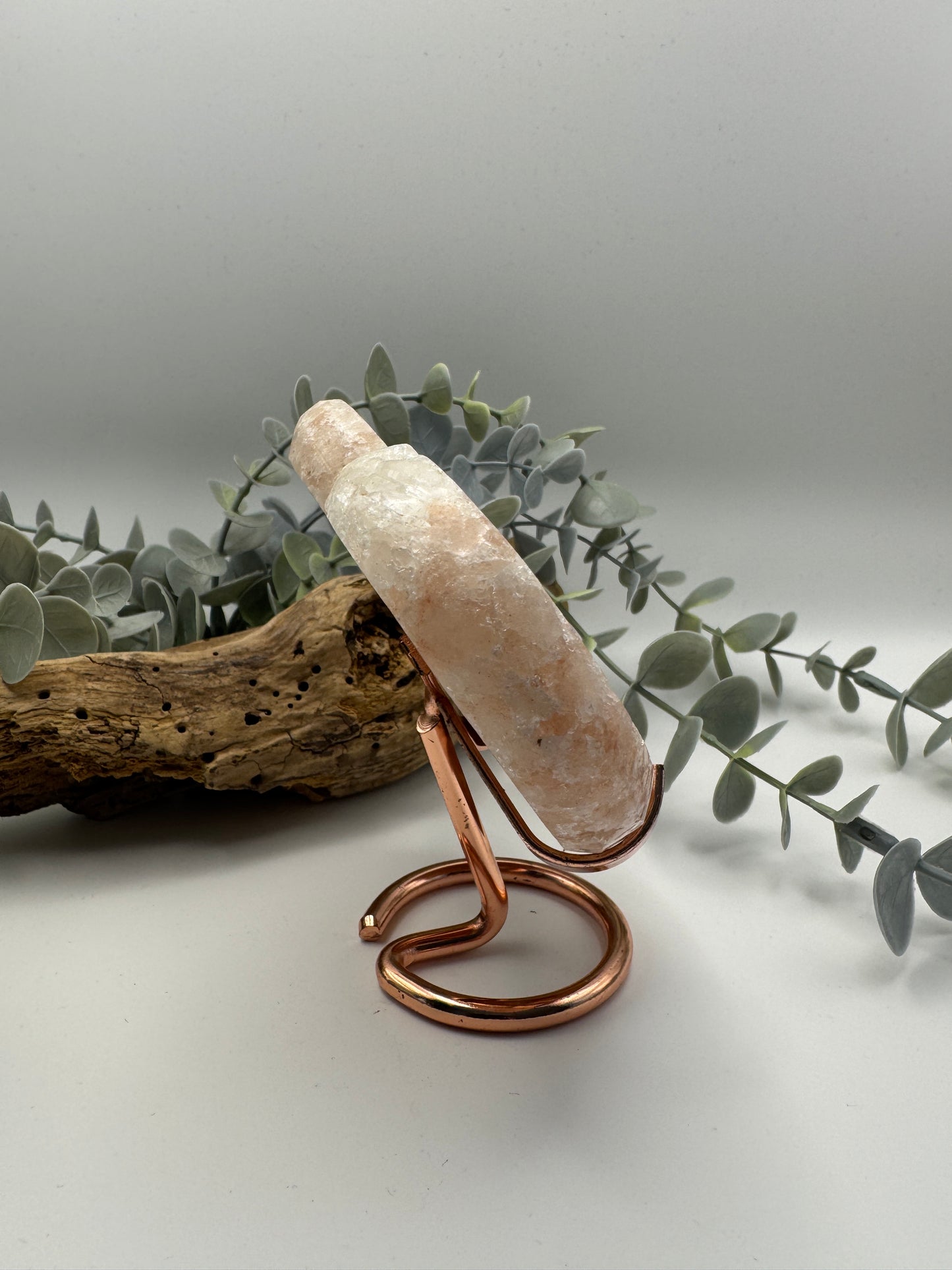 Pink Amethyst Heart with Stand